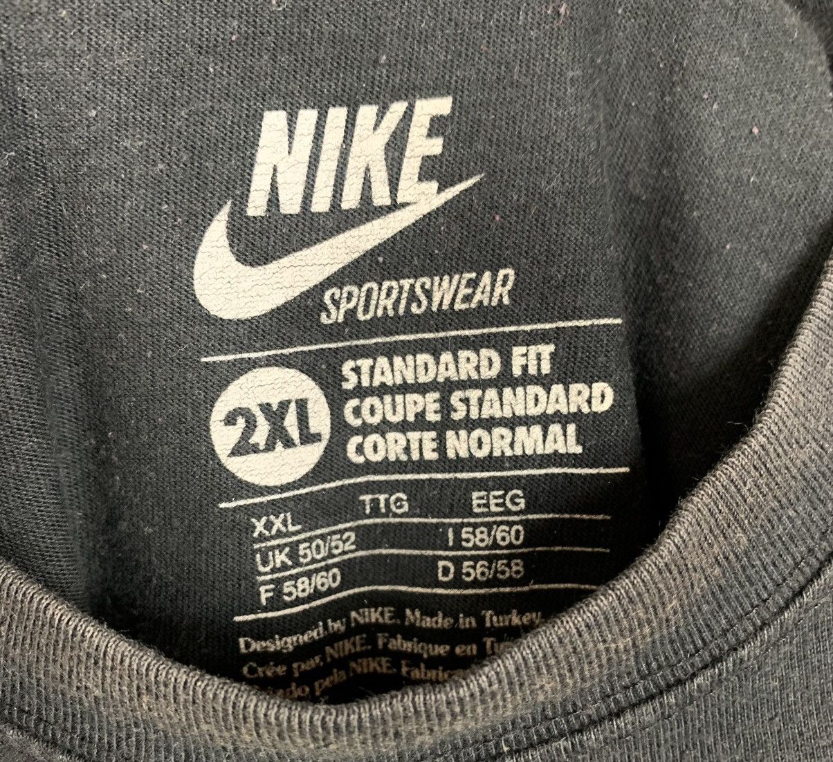 Nike × Vintage Nike DUNK Battle Washed Rare Tee Shirt Oversize Size US XXL / EU 58 / 5 - 6 Thumbnail