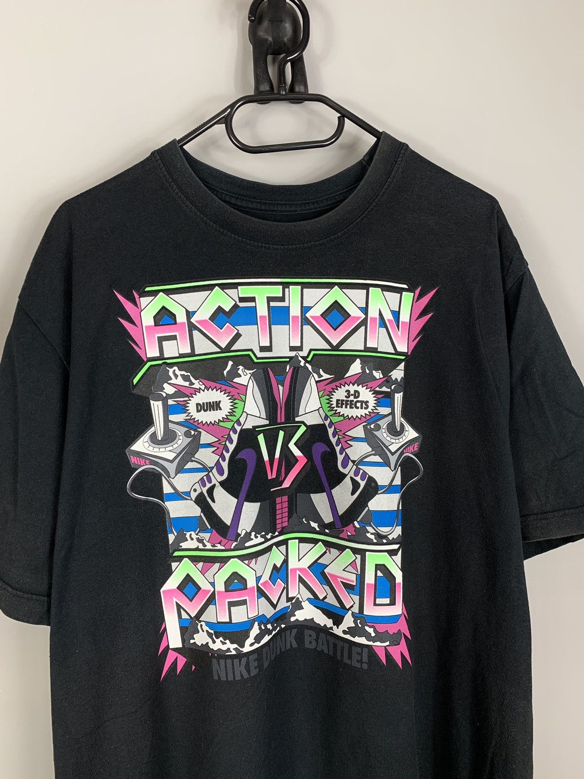 Nike × Vintage Nike DUNK Battle Washed Rare Tee Shirt Oversize Size US XXL / EU 58 / 5 - 2 Thumbnail