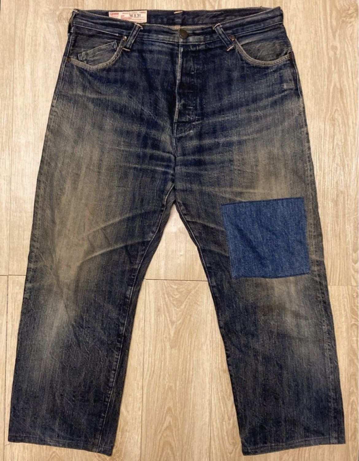 Evisu Evisu Yamane Big Logo Spell Out Denim Size US 36 / EU 52 - 2 Thumbnail
