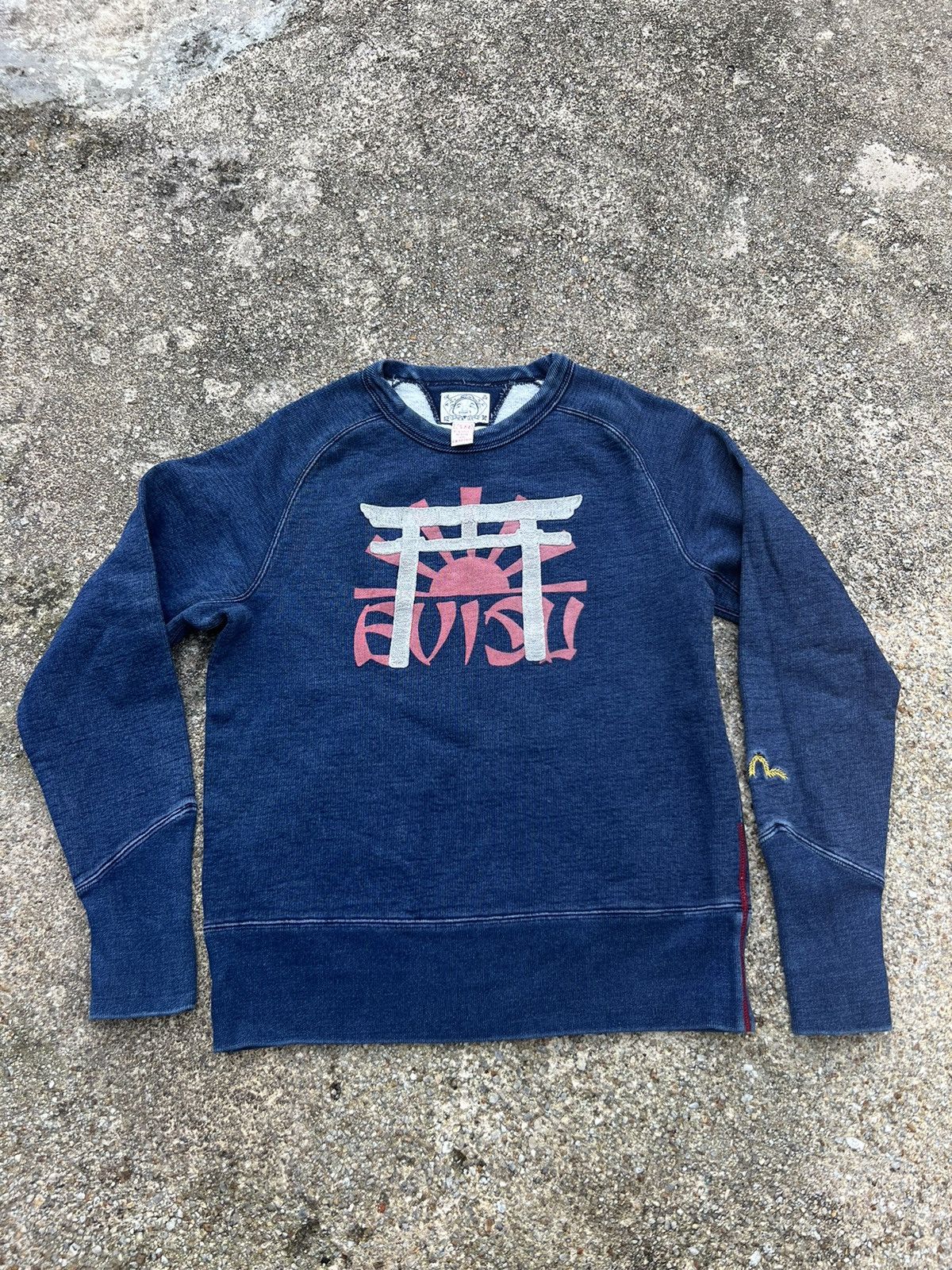 Evisu Evisu Big Logo Spell Out Embroidered Sweatshirt Size US M / EU 48-50 / 2 - 1 Thumbnail