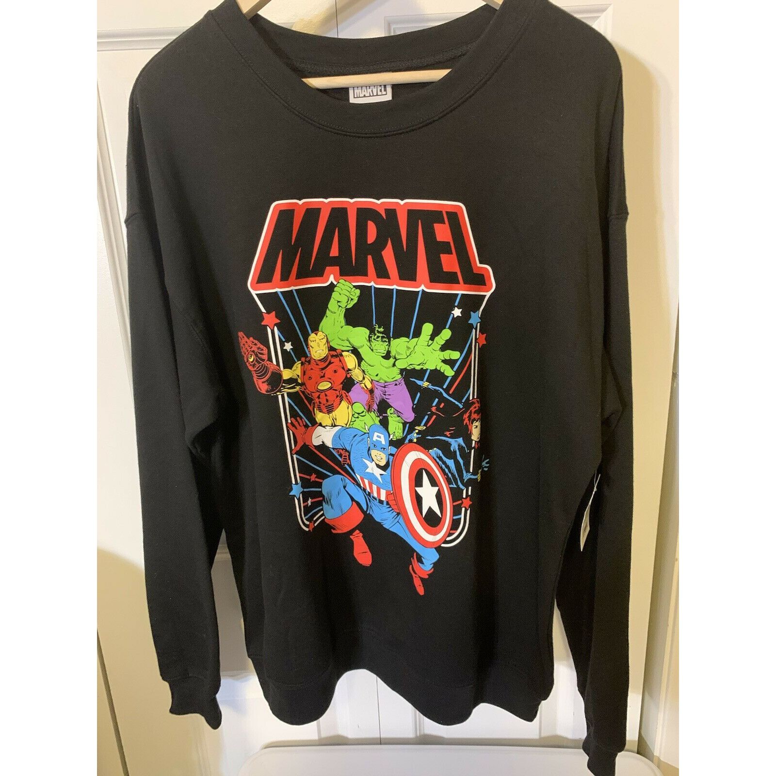 Marvel Comics New Marvel Avengers Men’s Sz XL 15-17 Sweatshirt NWT Size US XL / EU 56 / 4 - 3 Thumbnail