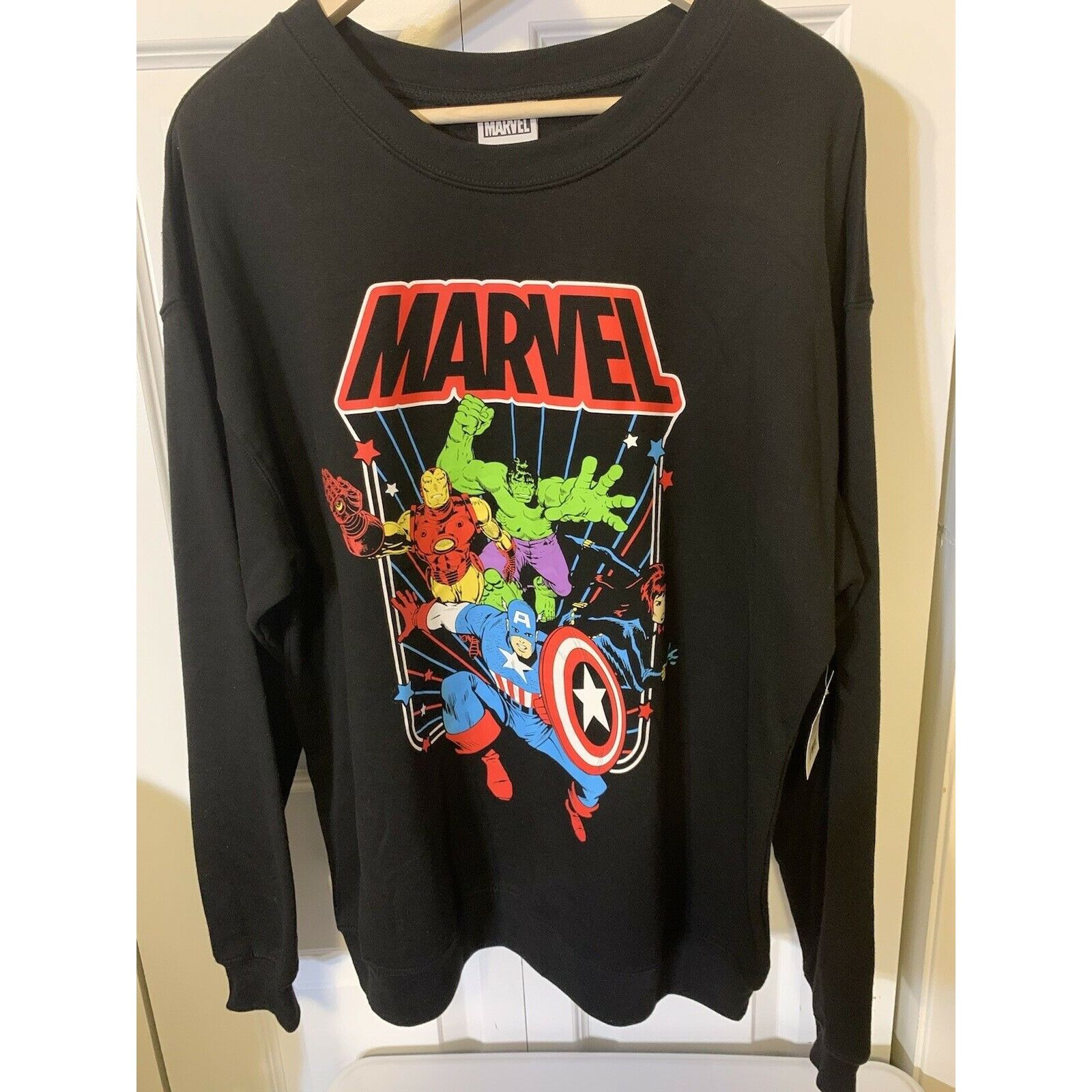 Marvel Comics New Marvel Avengers Men’s Sz XL 15-17 Sweatshirt NWT Size US XL / EU 56 / 4 - 1 Thumbnail