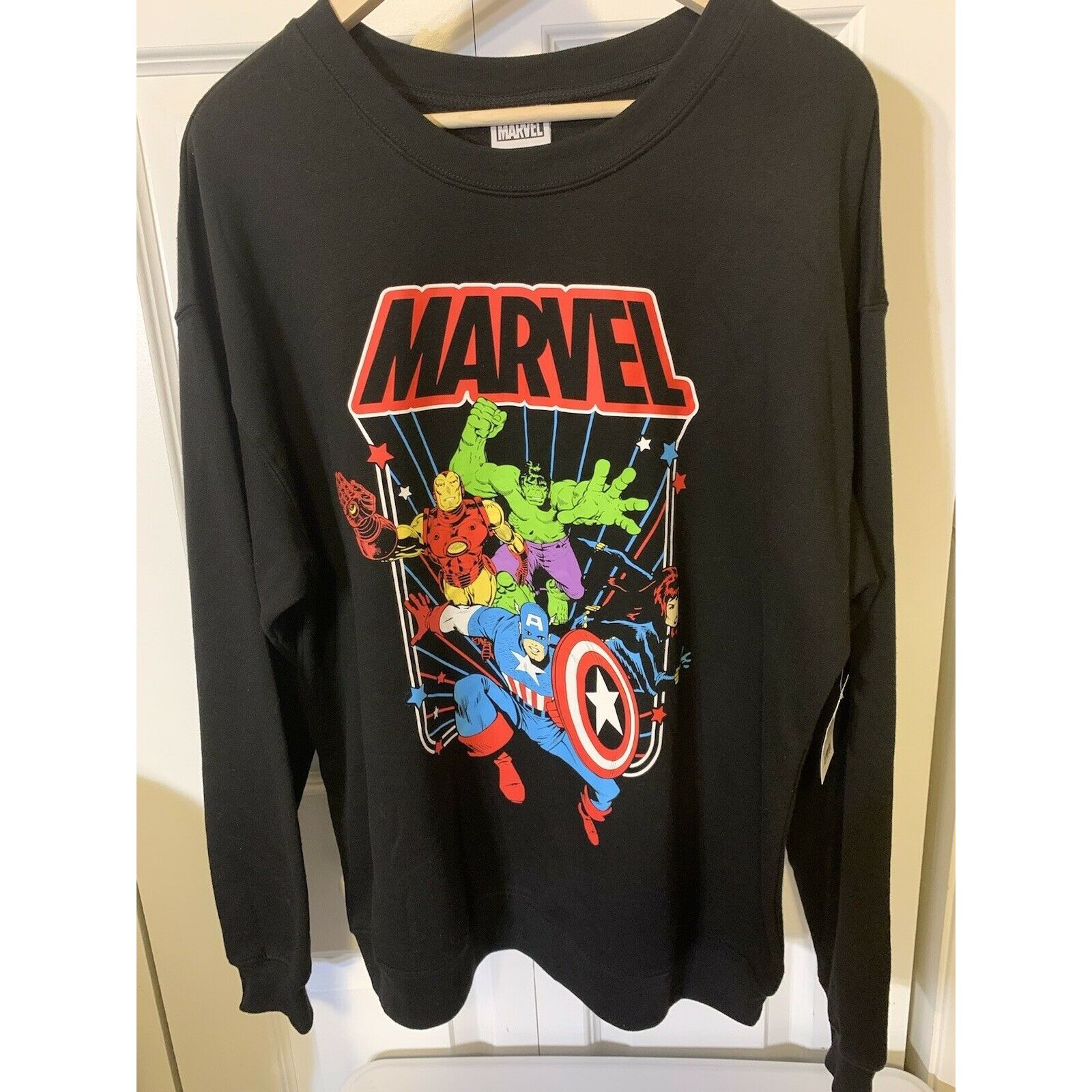 Marvel Comics New Marvel Avengers Men’s Sz XL 15-17 Sweatshirt NWT Size US XL / EU 56 / 4 - 4 Thumbnail