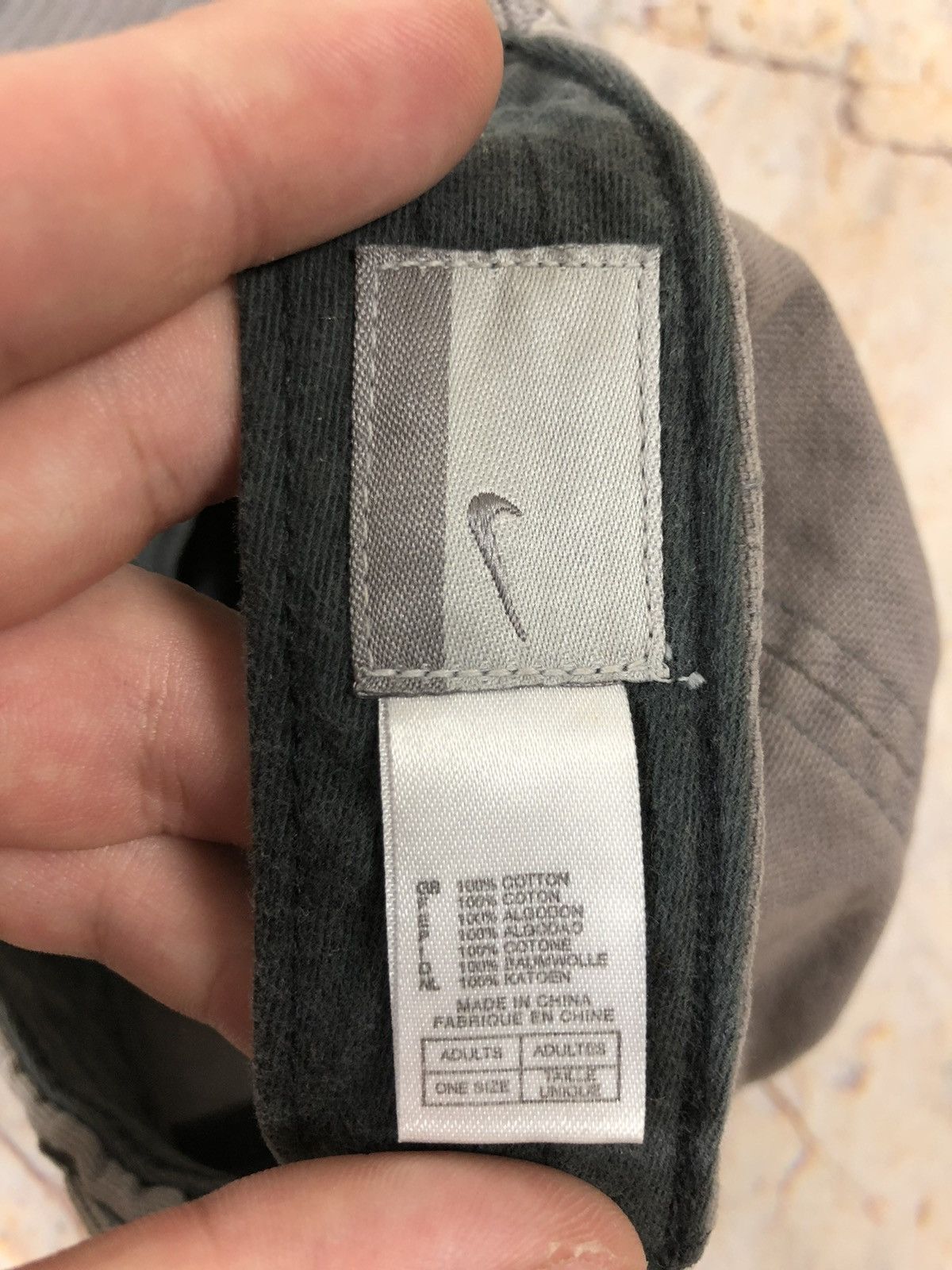 Nike × Vintage Nike air vintage gray logo cap Size ONE SIZE - 7 Thumbnail