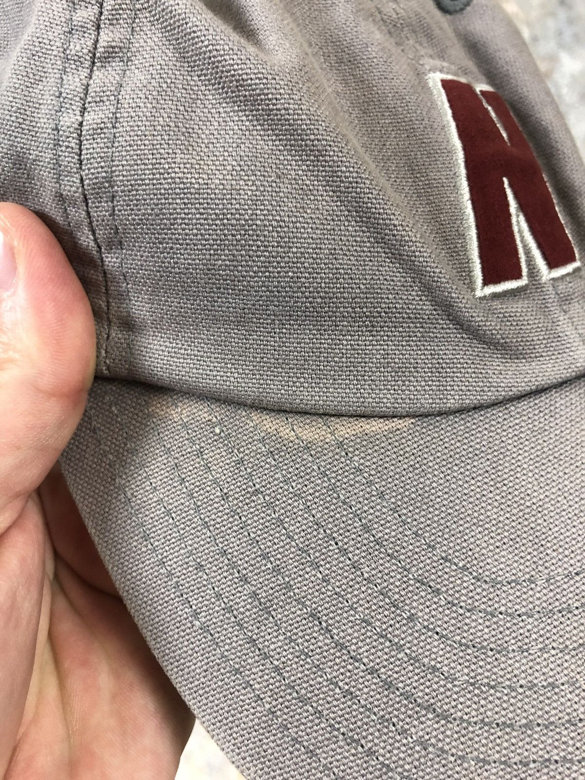 Nike × Vintage Nike air vintage gray logo cap Size ONE SIZE - 4 Thumbnail