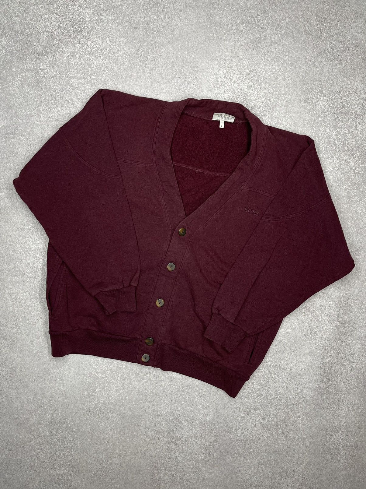 Hugo Boss × Vintage Vintage Hugo Boss Sport Cardigan rare size L Size US L / EU 52-54 / 3 - 1 Thumbnail