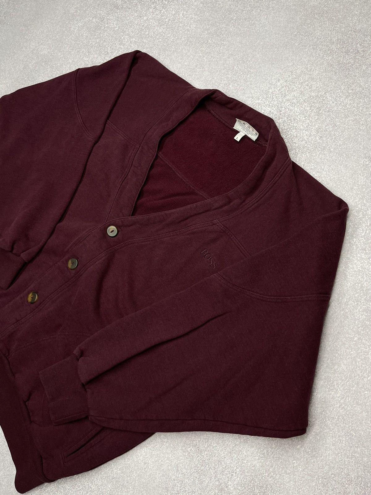 Hugo Boss × Vintage Vintage Hugo Boss Sport Cardigan rare size L Size US L / EU 52-54 / 3 - 2 Thumbnail