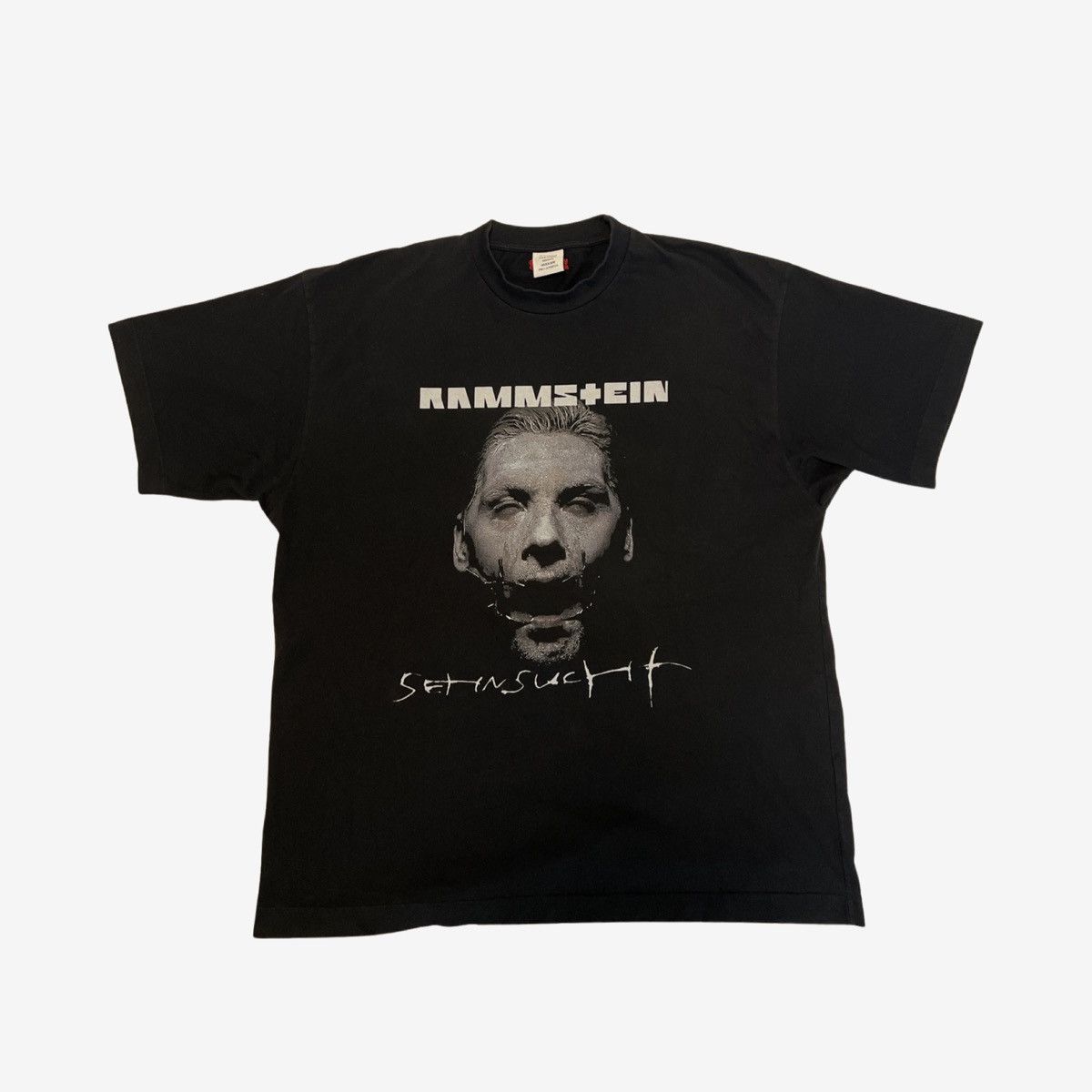 Image of Vetements Aw18 Rammstein Tshirt in Black, Men's (Size XS)