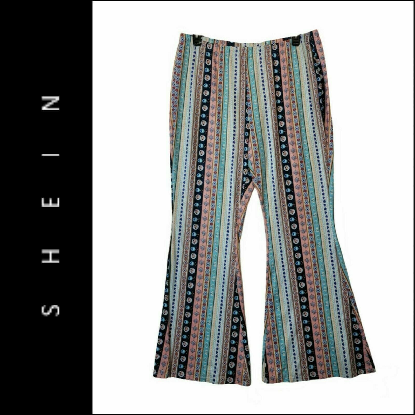 Shein Shein Woman's Curve Casual Formal Elastic Waist Pants Size 3XL