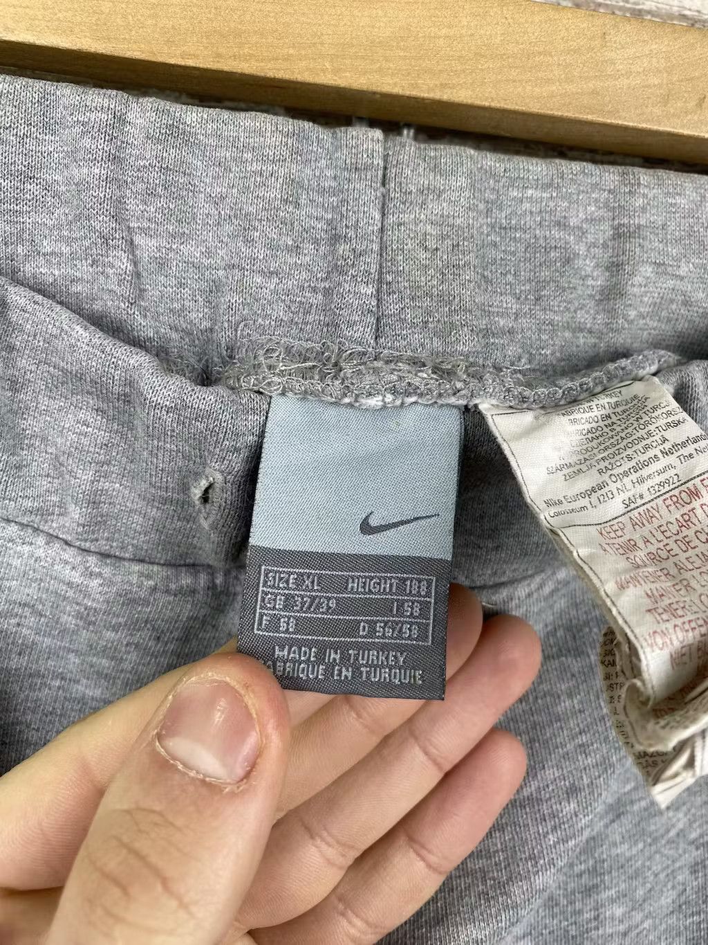 Nike × Vintage Mens Vintage Nike sweatpants 90s swoosh logo joggers rare Size US 36 / EU 52 - 9 Thumbnail
