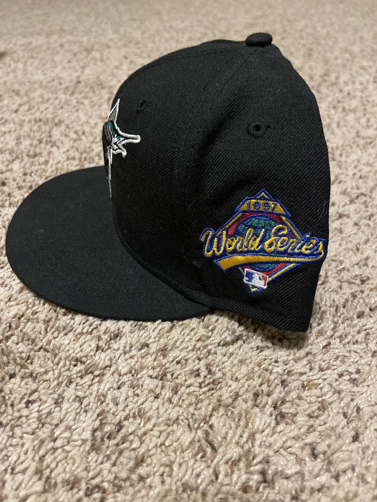 New Era Florida Marlins 1997 World Series Fitted Hat Size 7 1/2 Size ONE SIZE - 3 Thumbnail