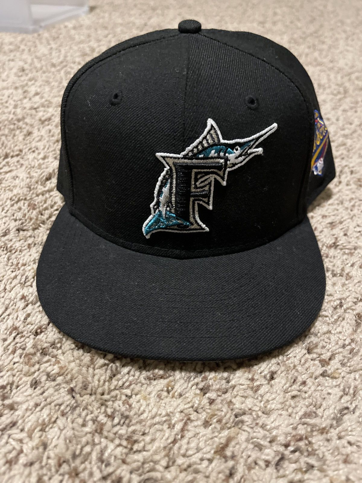 New Era Florida Marlins 1997 World Series Fitted Hat Size 7 1/2 Size ONE SIZE - 1 Thumbnail