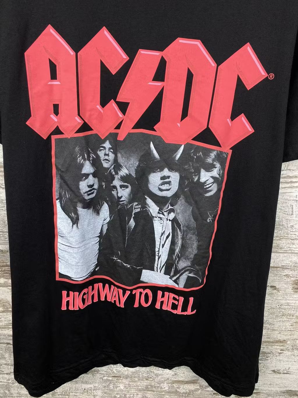 AC/DC Mens Vintage ACDC T Shirt rock band tee Size US L / EU 52-54 / 3 - 2 Thumbnail