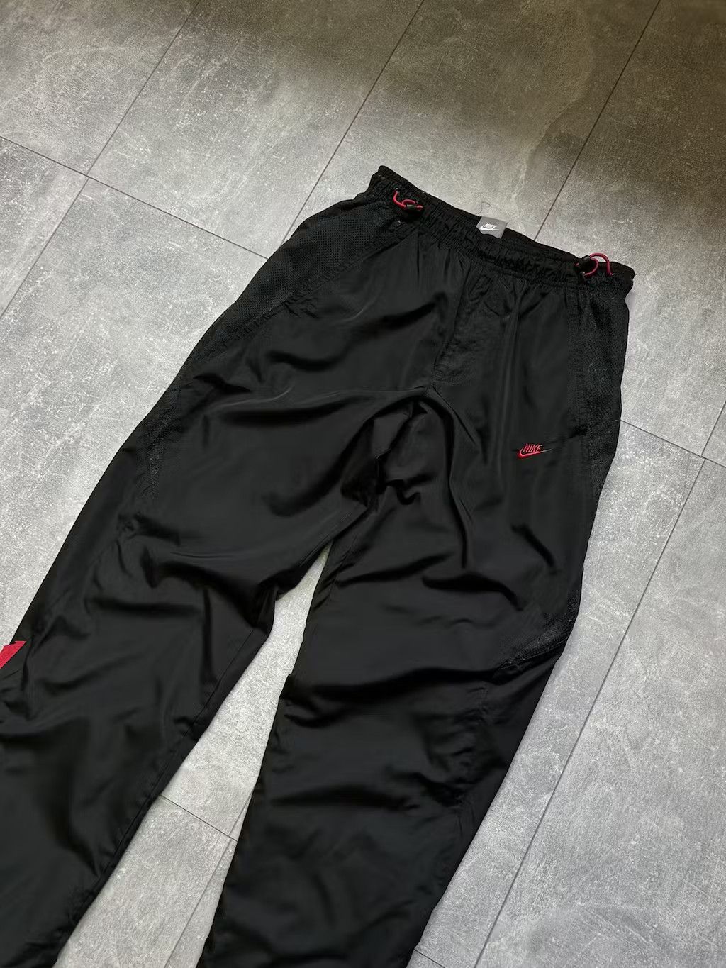 Nike × Vintage Mens Vintage Nike drill pants streetwear y2k air sweatpants Size US 30 / EU 46 - 17 Thumbnail