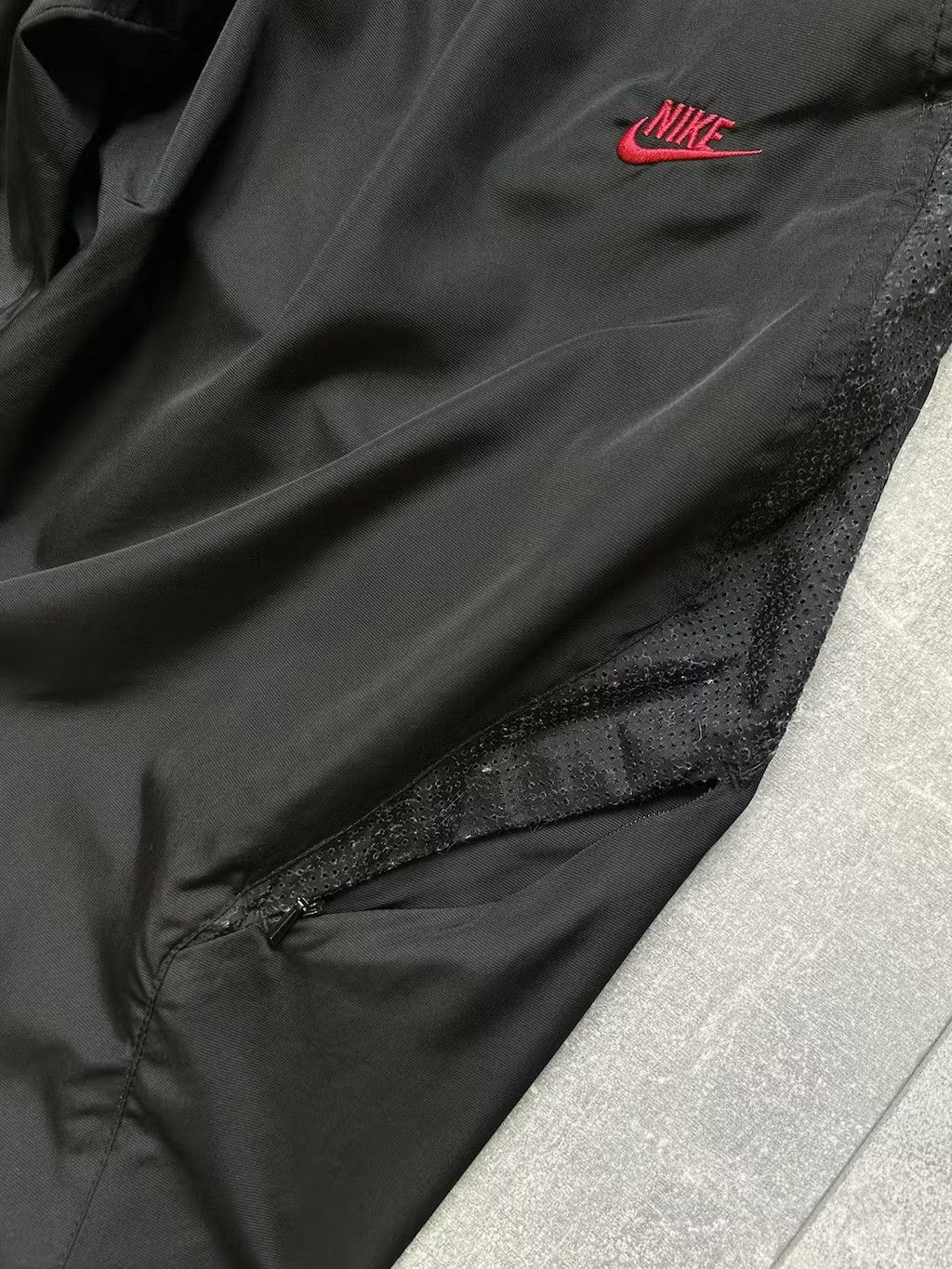 Nike × Vintage Mens Vintage Nike drill pants streetwear y2k air sweatpants Size US 30 / EU 46 - 19 Thumbnail