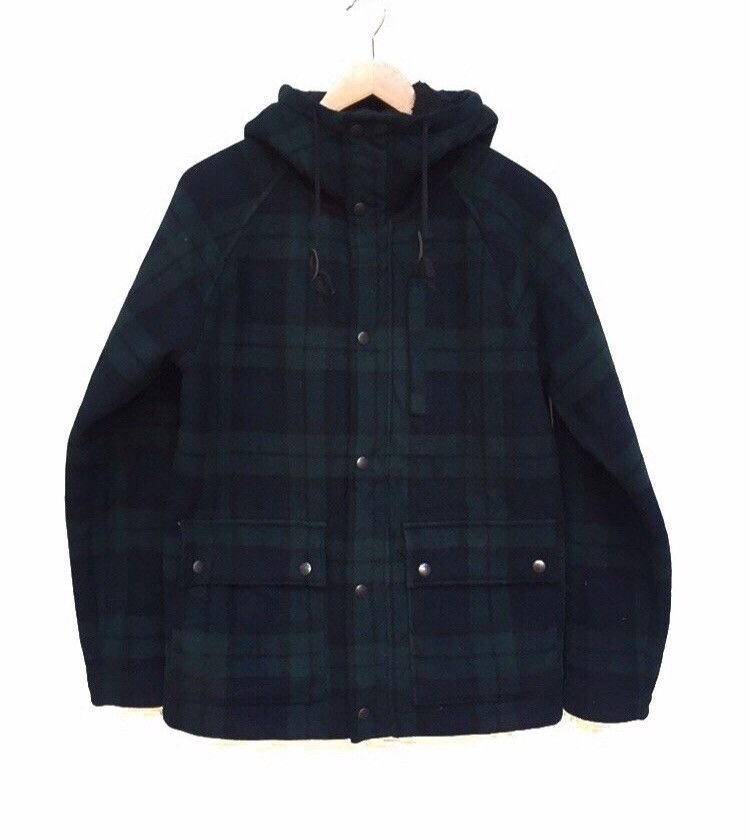 90's old uniqlo shell jacket check plaid