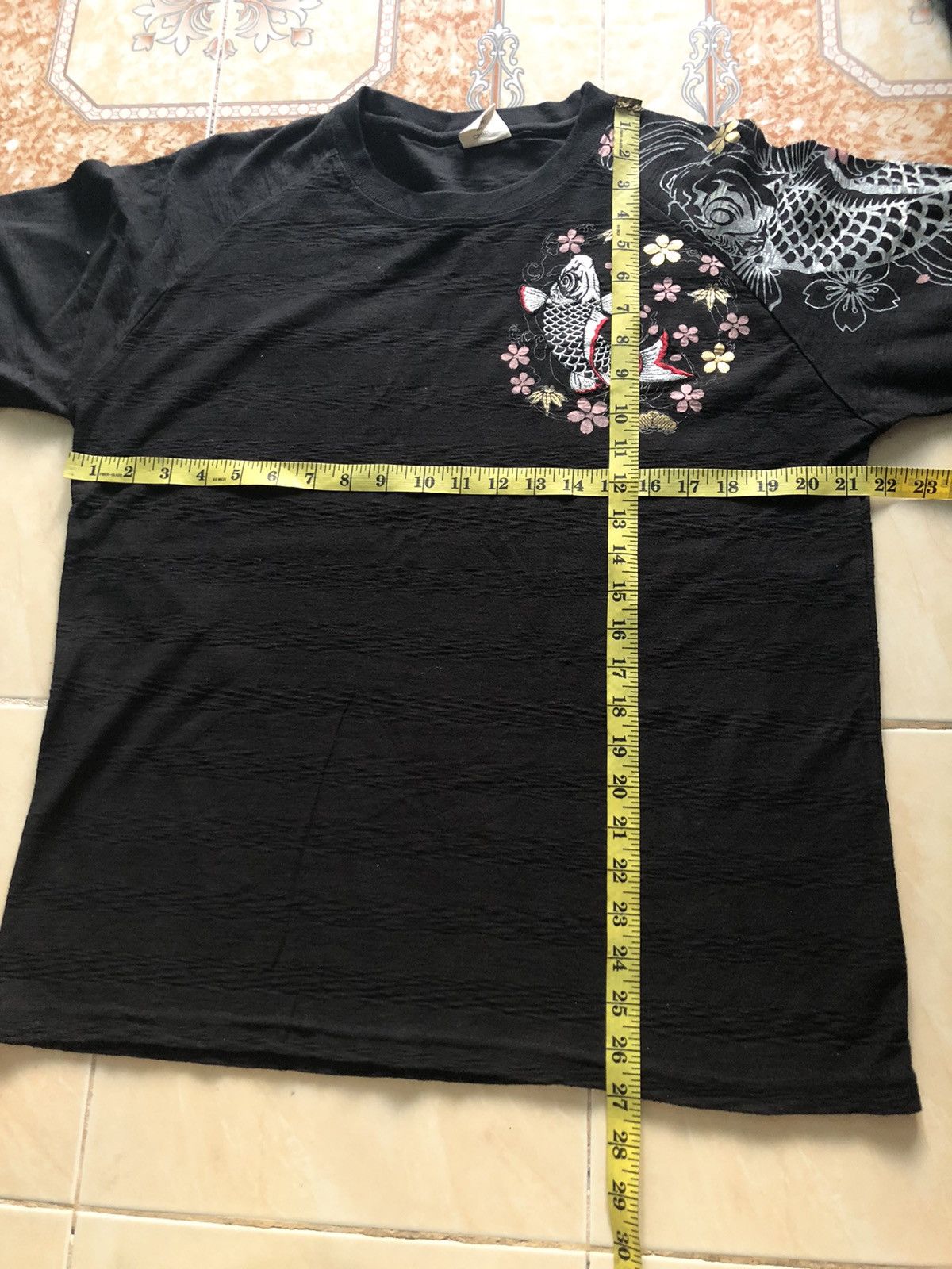 Japanese Brand CURE ALL KOI FISH EMBROIDERY YAKUZA GANG STYLE SUKAJAN SHIRT Size US L / EU 52-54 / 3 - 11 Thumbnail