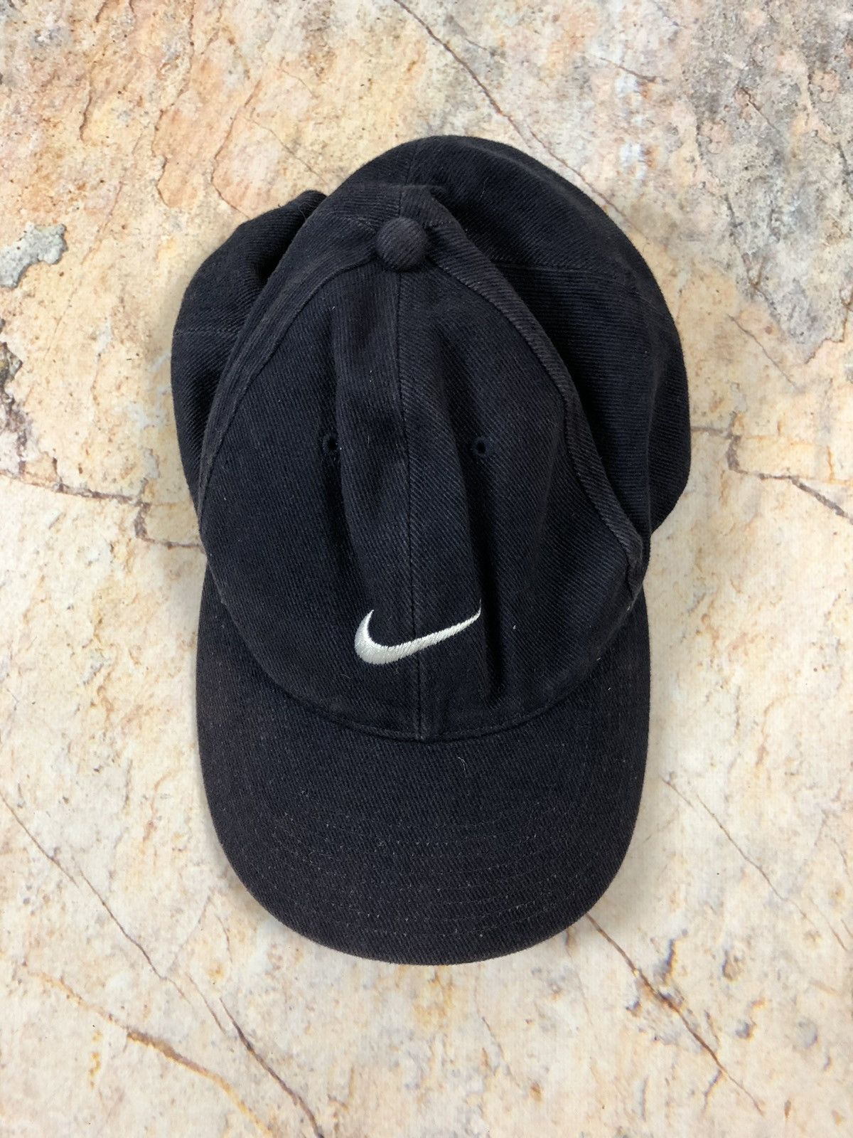 Nike × Vintage Nike vintage black logo cap Size ONE SIZE - 2 Thumbnail