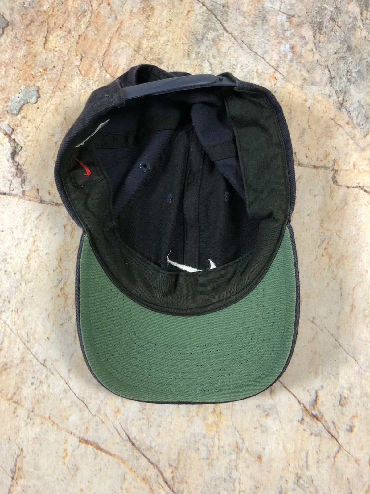 Nike × Vintage Nike vintage black logo cap Size ONE SIZE - 5 Thumbnail