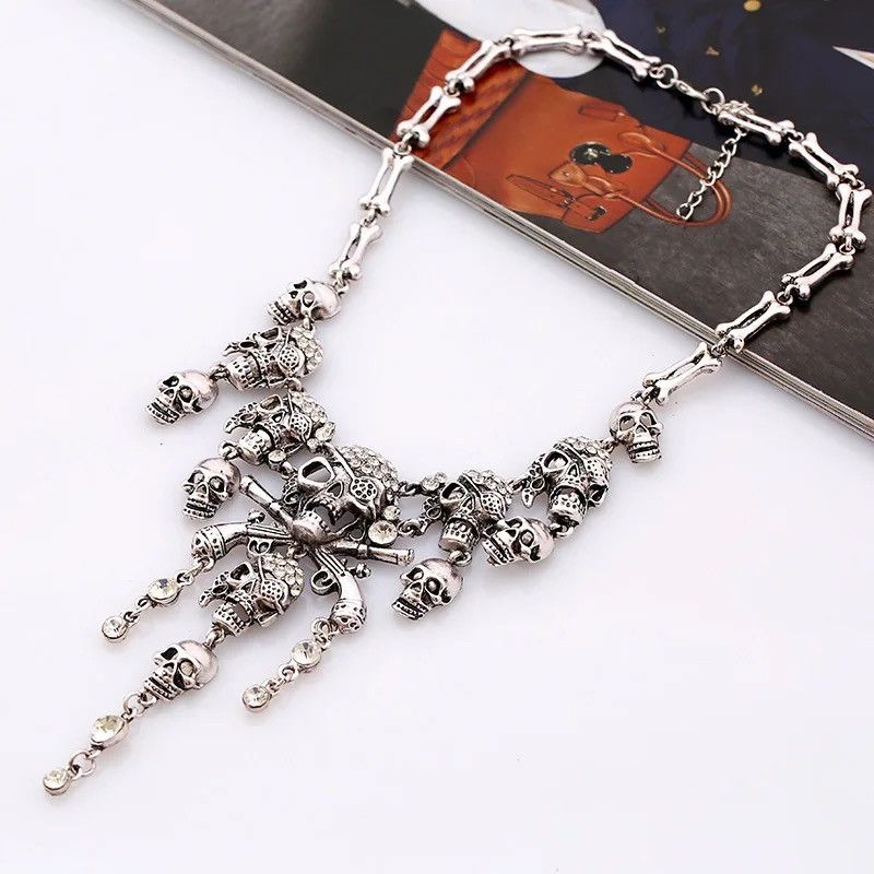 Jewelry Skull Tassel Necklaces Size ONE SIZE - 2 Thumbnail