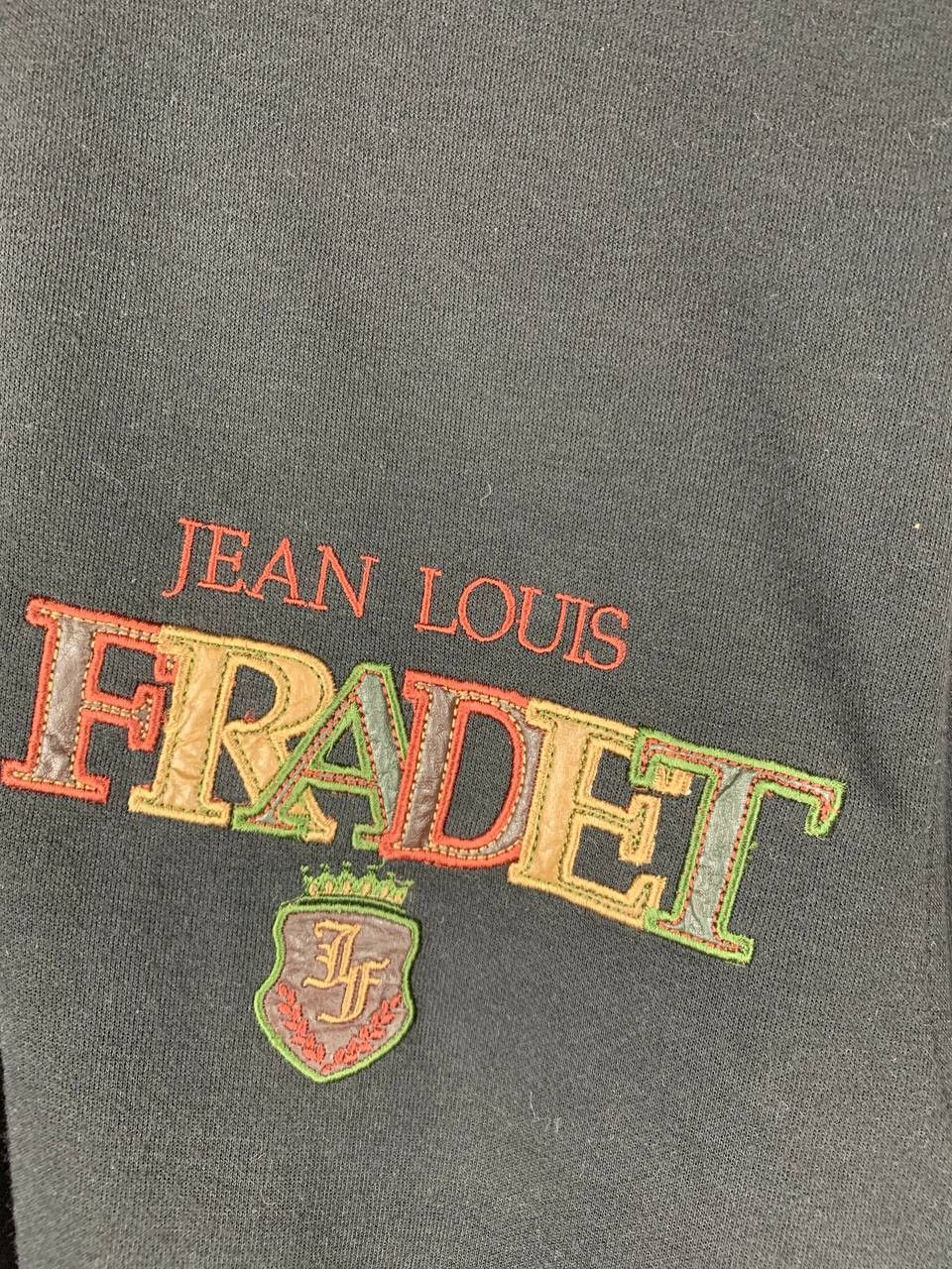 Japanese Brand Vintage Louis Fradet Embroidered Patches Spell Out Halfzip Size US M / EU 48-50 / 2 - 3 Thumbnail