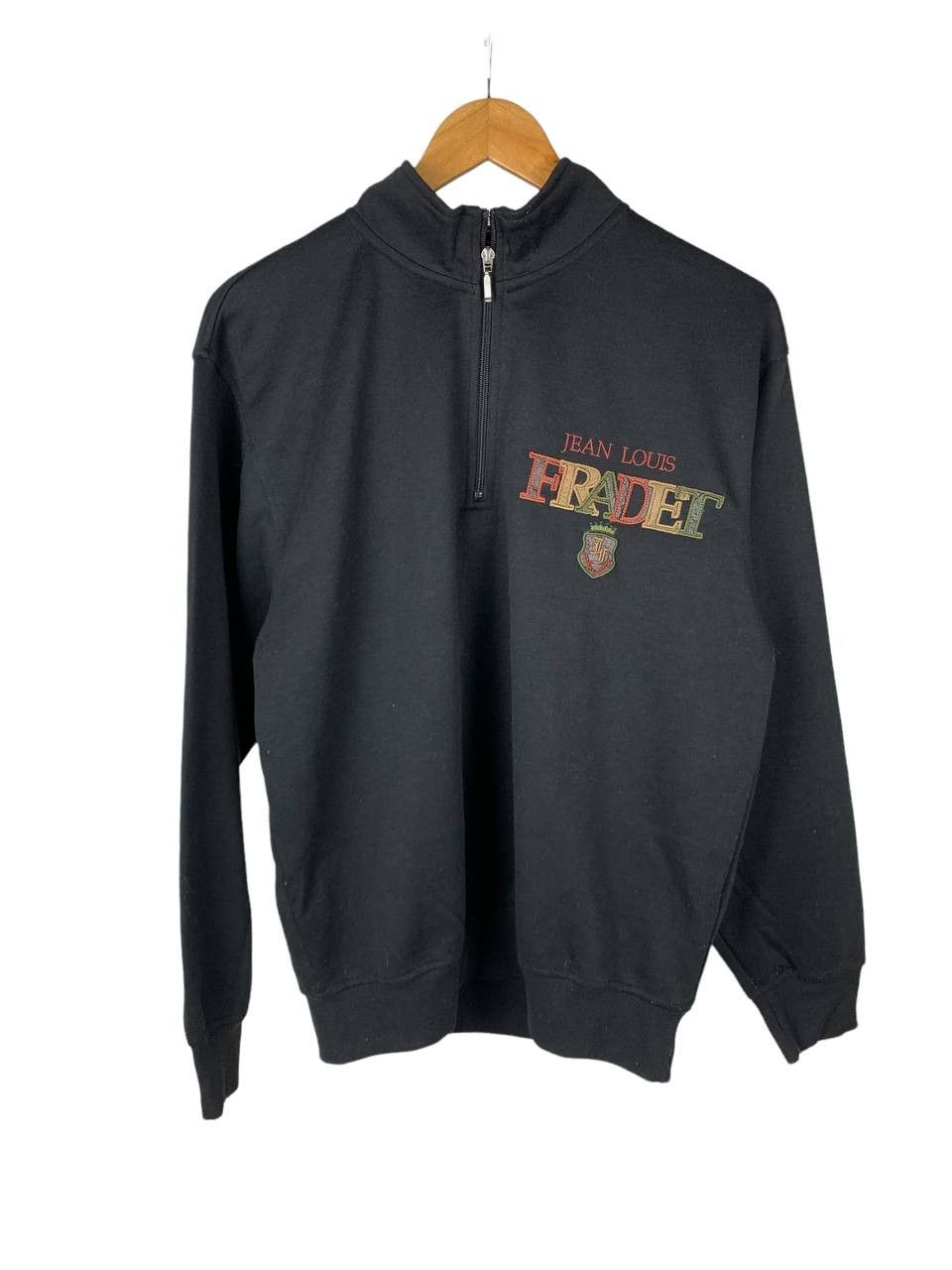 Japanese Brand Vintage Louis Fradet Embroidered Patches Spell Out Halfzip Size US M / EU 48-50 / 2 - 1 Thumbnail