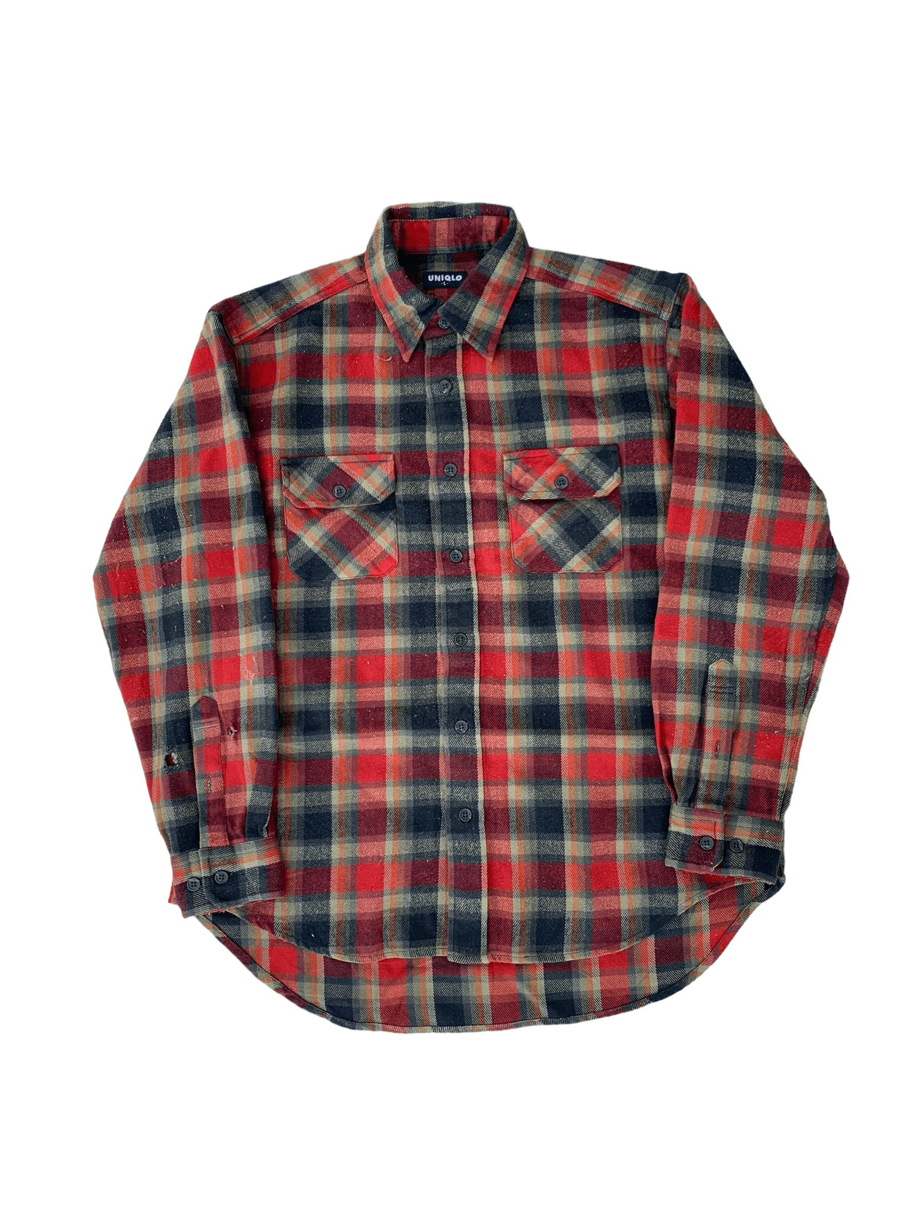 Uniqlo Vintage Uniqlo Plaid Flannel Size US L / EU 52-54 / 3 - 1 Thumbnail