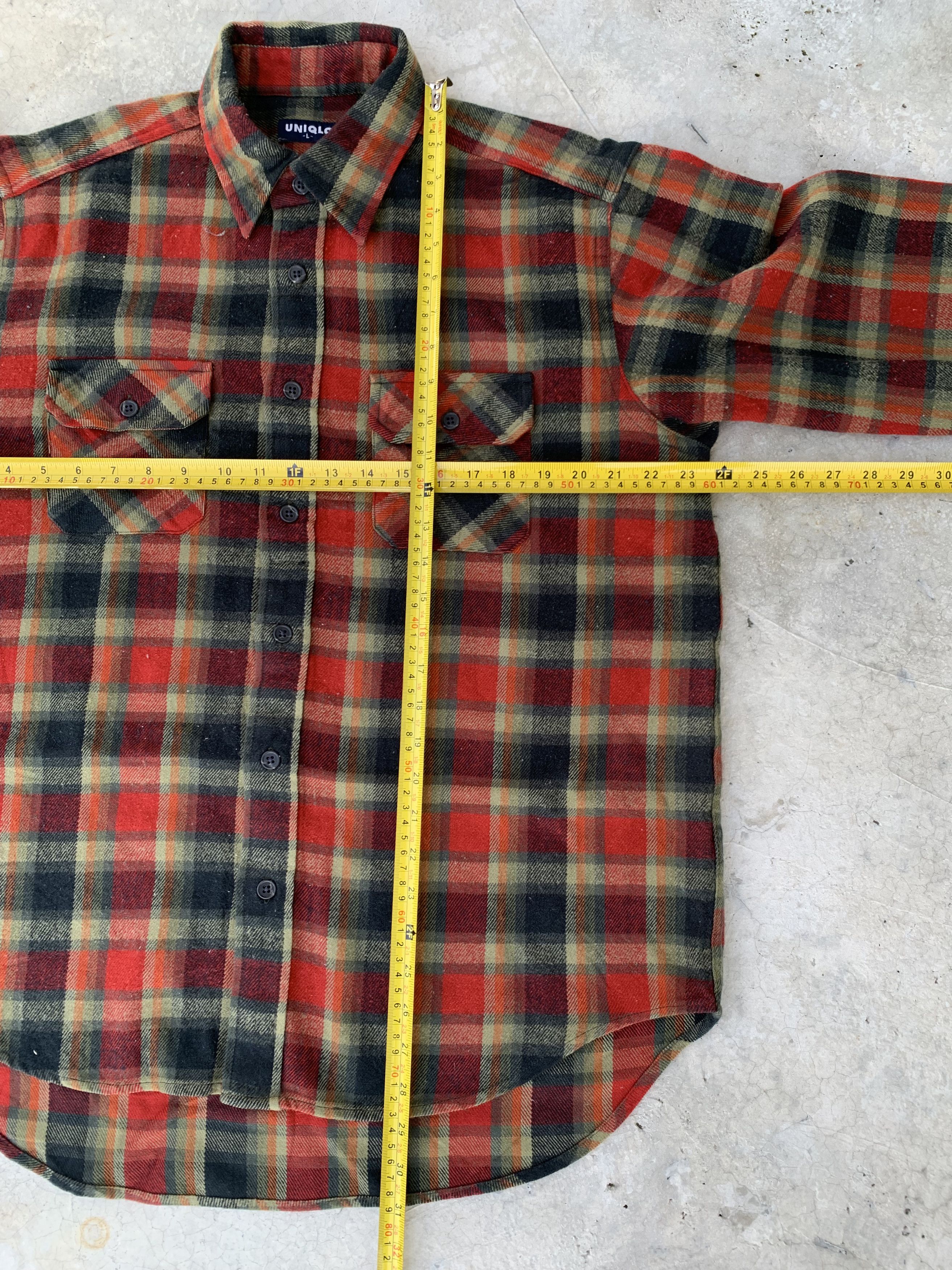 Uniqlo Vintage Uniqlo Plaid Flannel Size US L / EU 52-54 / 3 - 7 Thumbnail