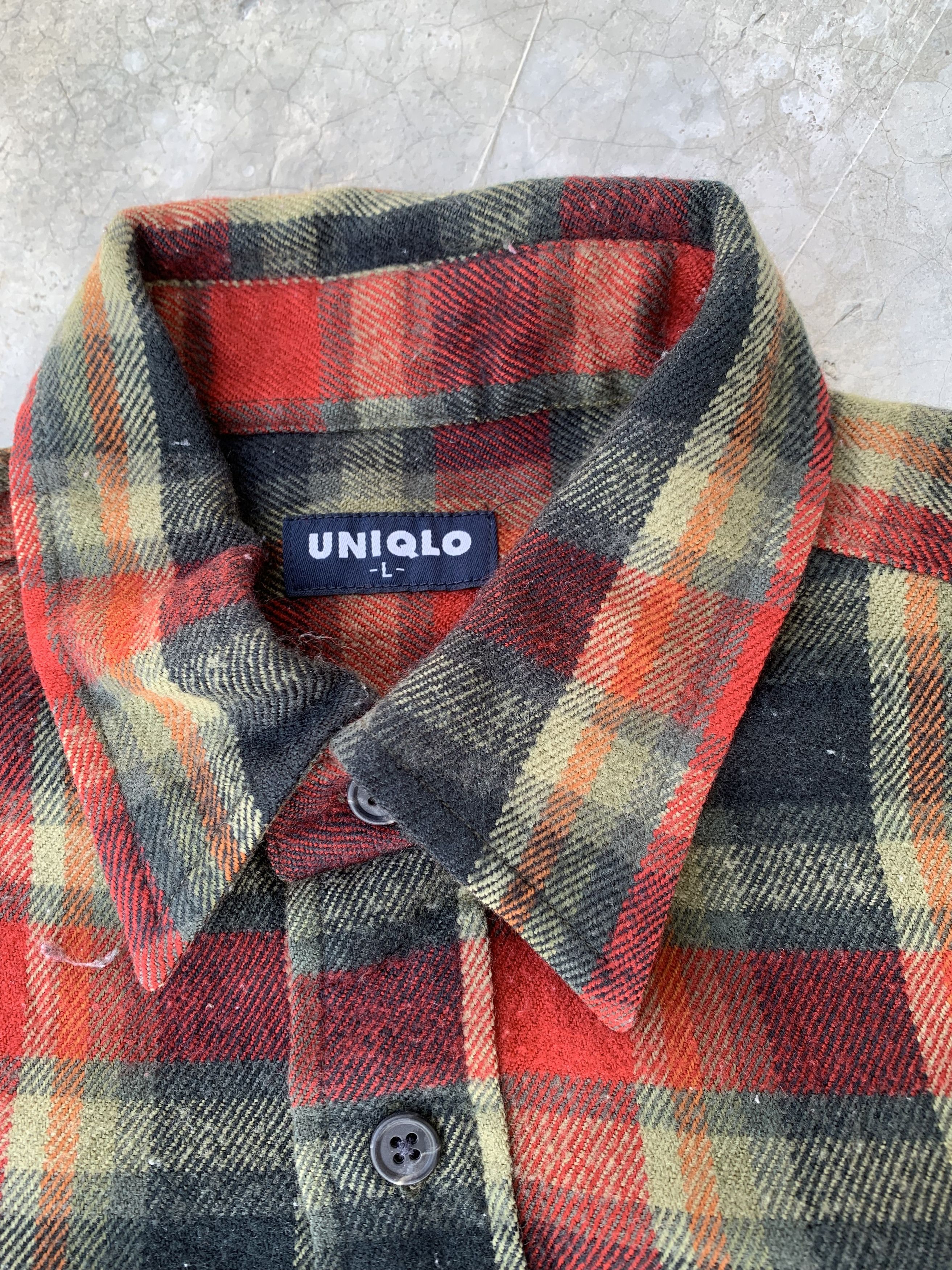 Uniqlo Vintage Uniqlo Plaid Flannel Size US L / EU 52-54 / 3 - 10 Thumbnail