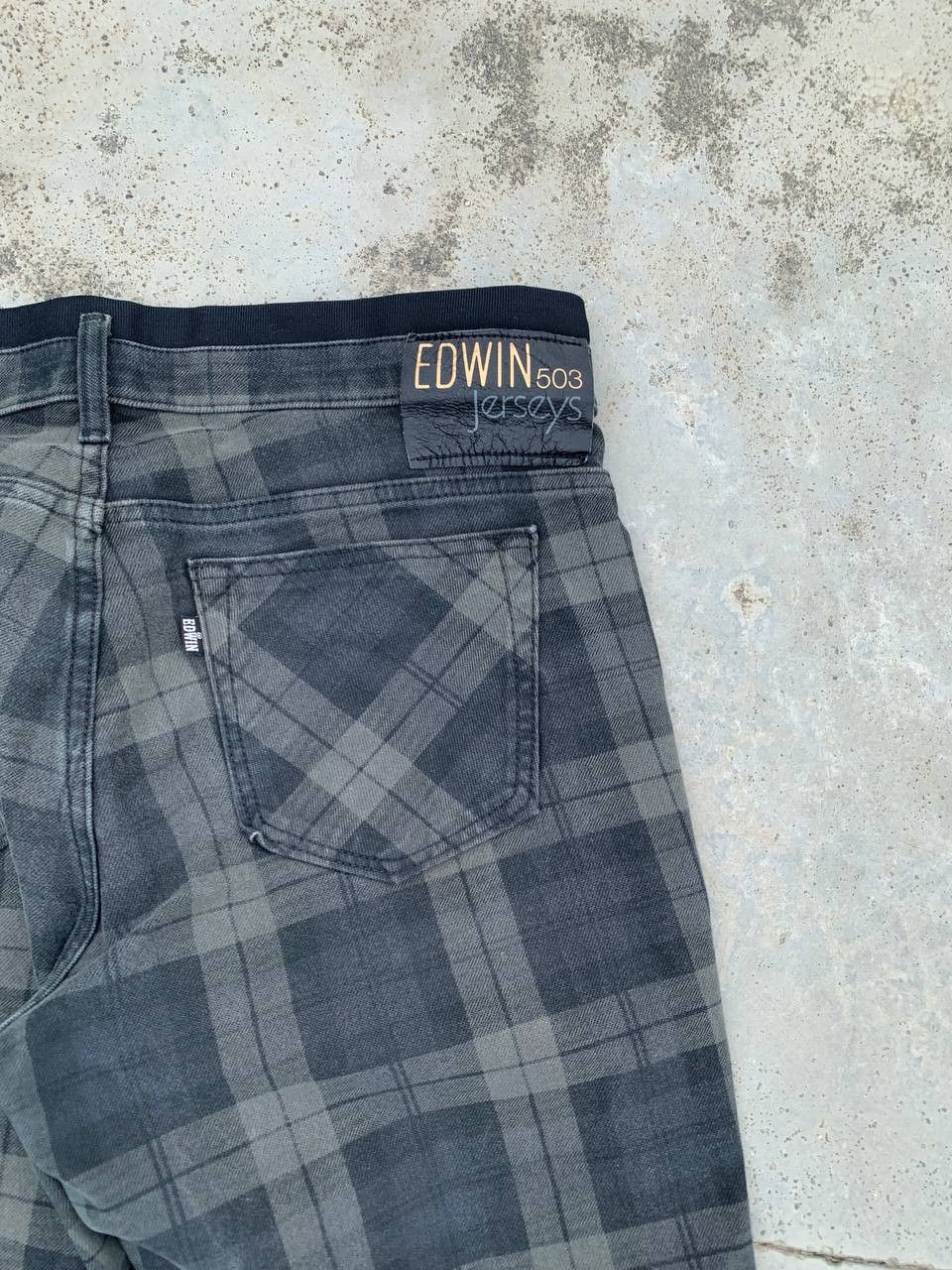 Edwin Vintage Edwin 503 Jersey Plaid Check Pants Size US 30 / EU 46 - 7 Thumbnail