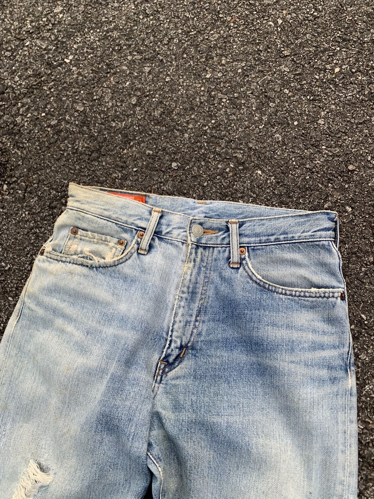 Edwin 👹Vintage Edwin THRASHED Baggy Jeans (kids) Size US 26 / EU 42 - 9 Thumbnail