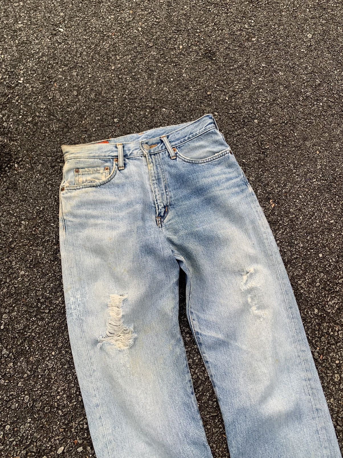 Edwin 👹Vintage Edwin THRASHED Baggy Jeans (kids) Size US 26 / EU 42 - 6 Thumbnail