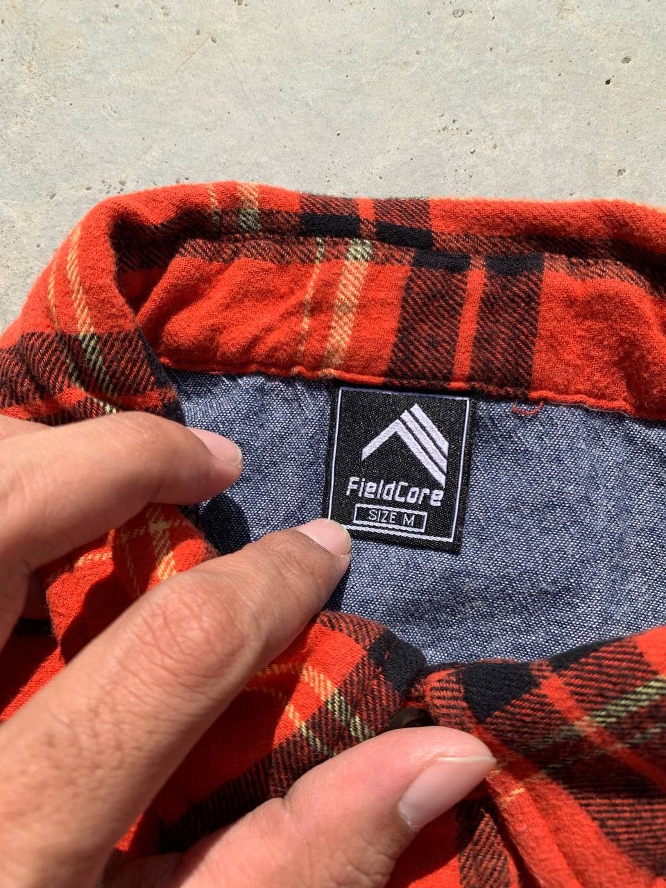 Japanese Brand Fieldcore Velvet Fleece Lined Tartan Plaid Flannel Size US S / EU 44-46 / 1 - 2 Thumbnail