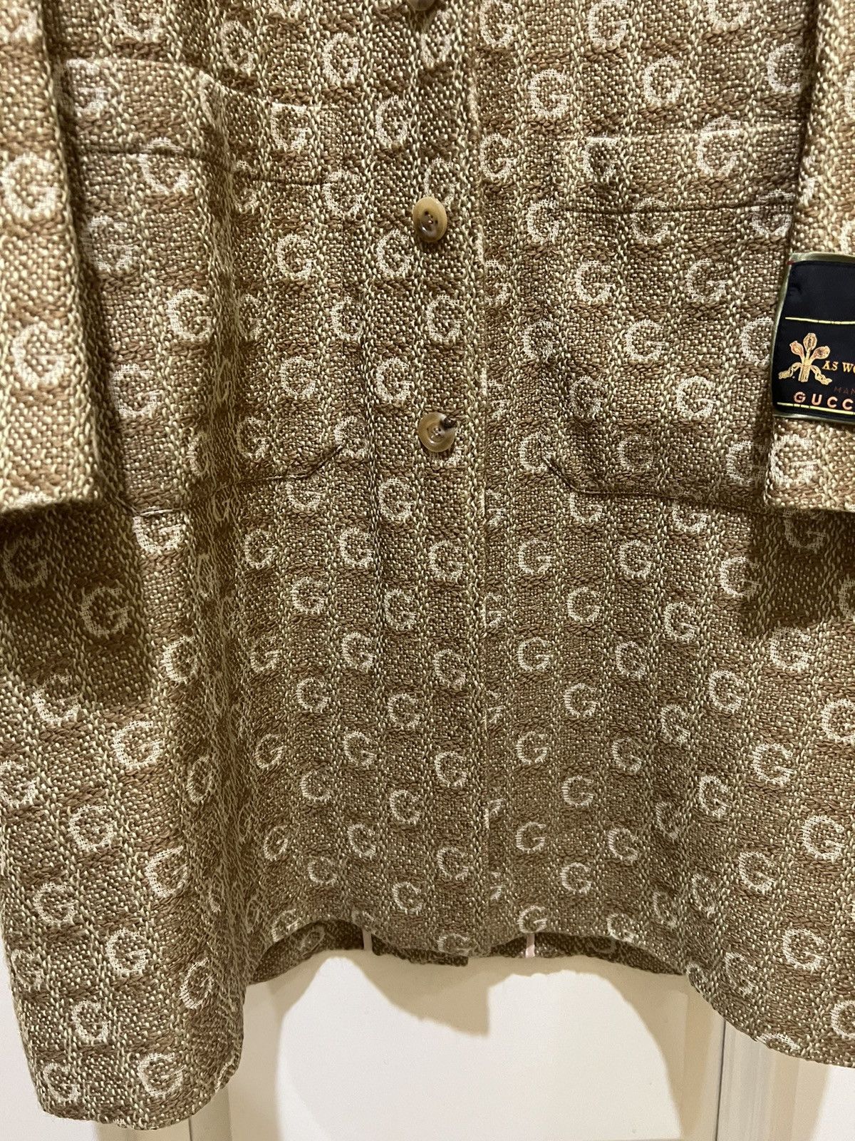 Gucci Gucci FW19 Textured G Wool coat with label Size US M / EU 48-50 / 2 - 8 Thumbnail
