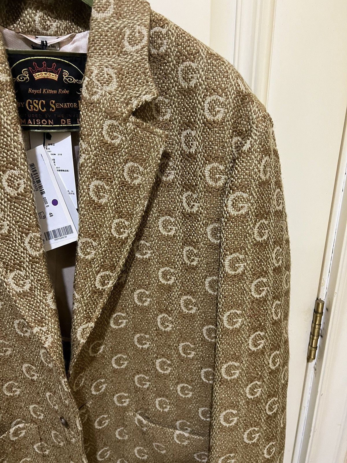 Gucci Gucci FW19 Textured G Wool coat with label Size US M / EU 48-50 / 2 - 7 Thumbnail