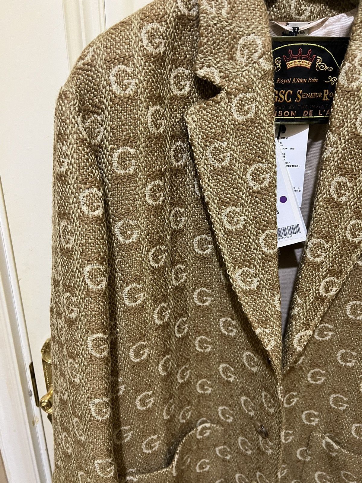 Gucci Gucci FW19 Textured G Wool coat with label Size US M / EU 48-50 / 2 - 6 Thumbnail