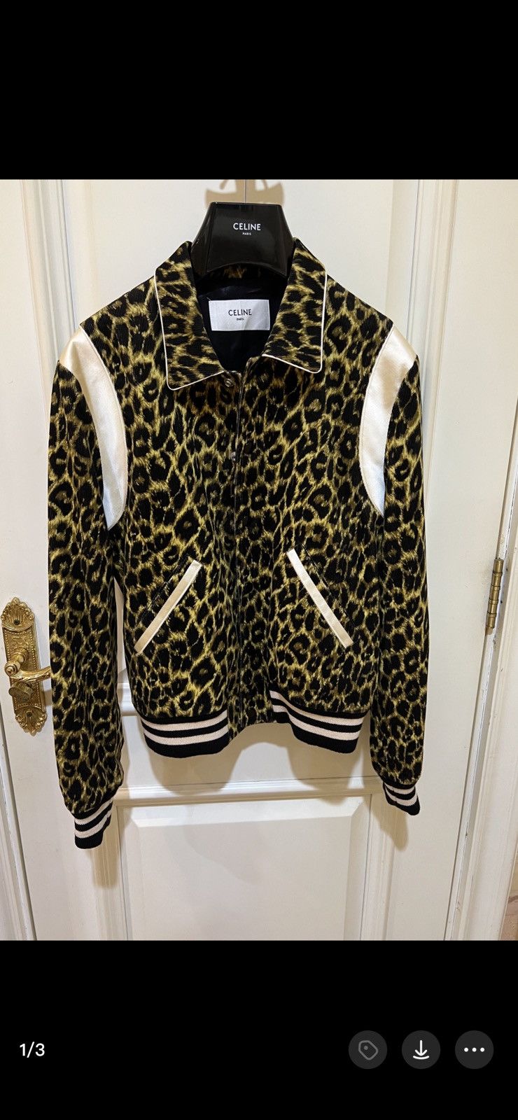 Celine × Hedi Slimane Classic babycat Teddy jacket Size US S / EU 44-46 / 1 - 1 Thumbnail