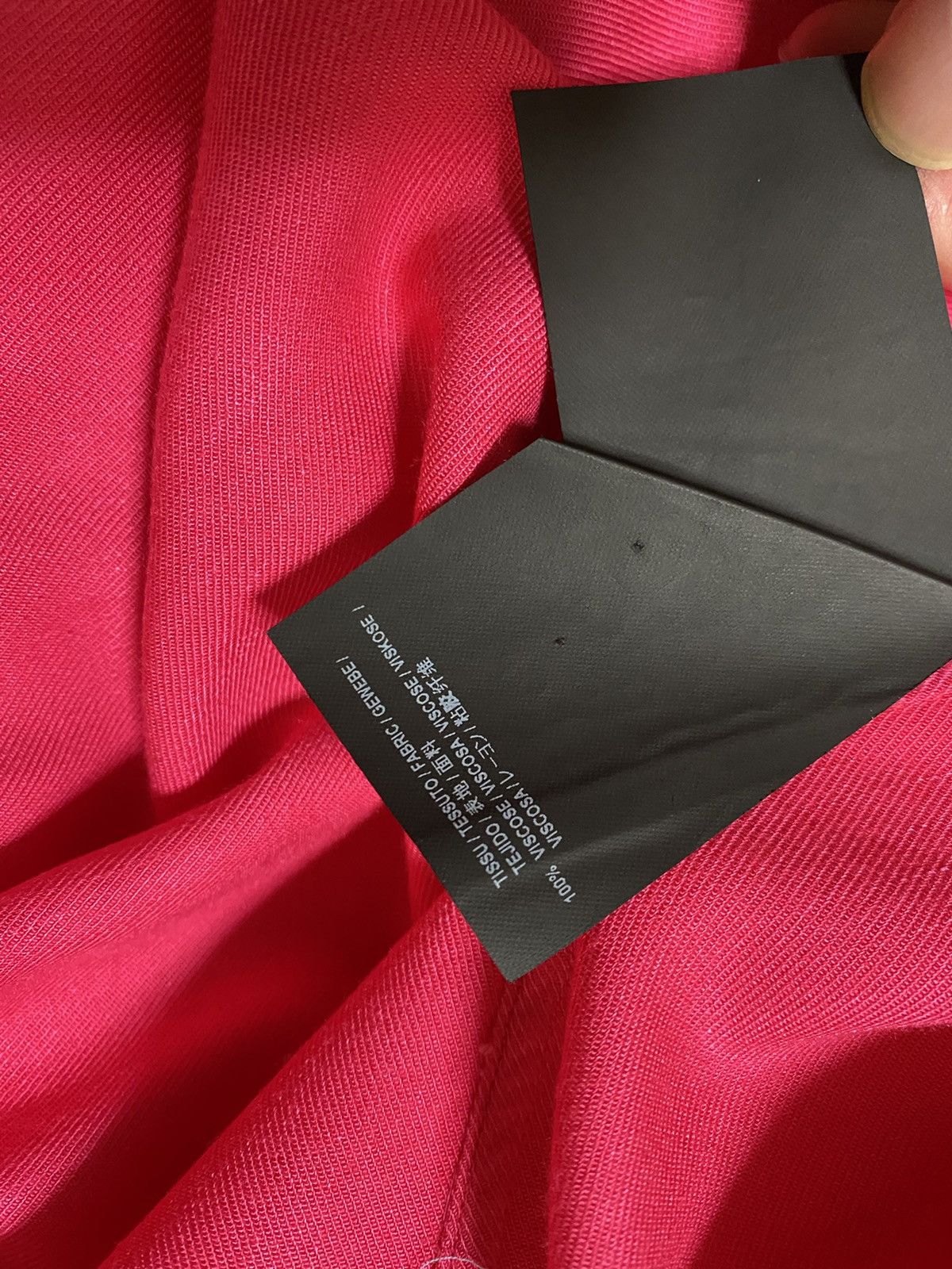 Hedi Slimane × Saint Laurent Paris SS16 pink oversized viscose shirt Size US M / EU 48-50 / 2 - 10 Thumbnail