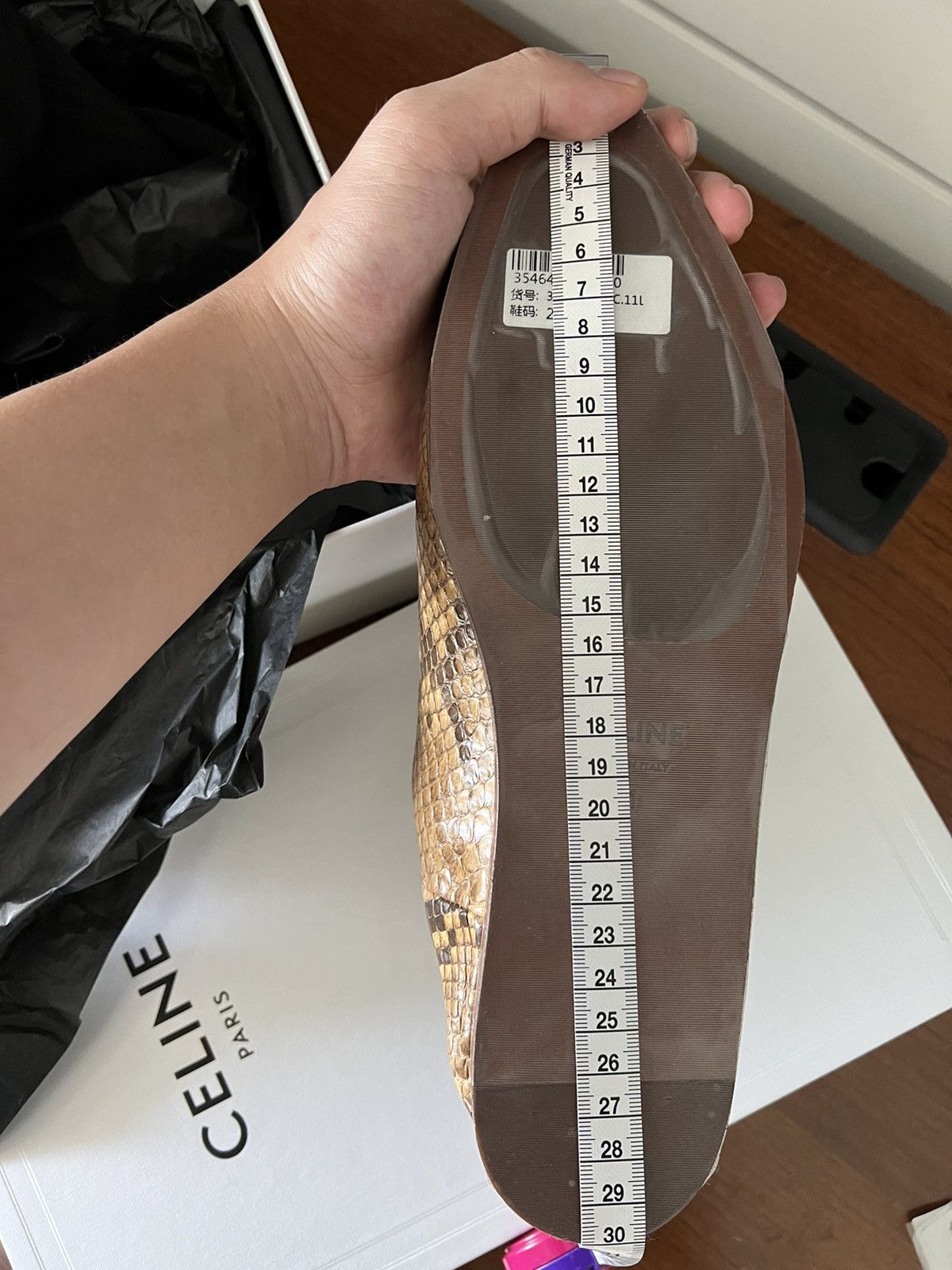 Celine × Hedi Slimane Celine jacno babouche in shiny python Size US 8 / EU 41 - 11 Thumbnail