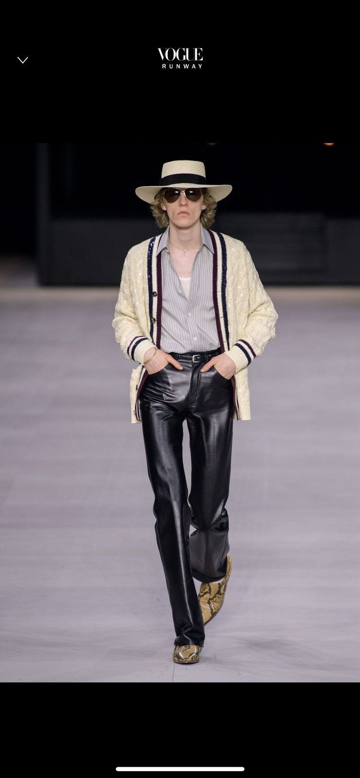 Celine × Hedi Slimane Celine jacno babouche in shiny python Size US 8 / EU 41 - 5 Thumbnail