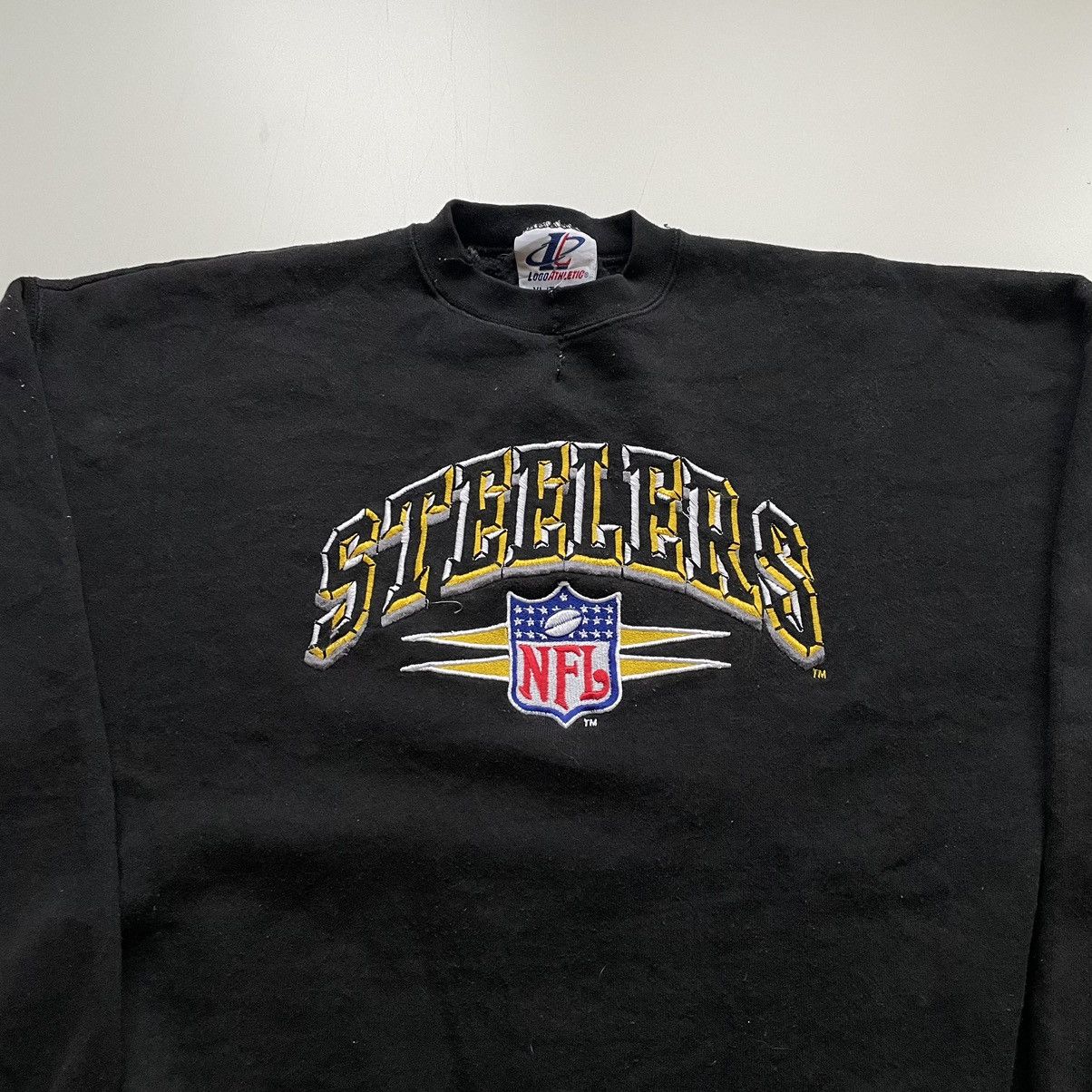 NFL Vintage 90s Pittsburgh Steelers Embroidered NFL Crewneck XL Size US XL / EU 56 / 4 - 2 Thumbnail