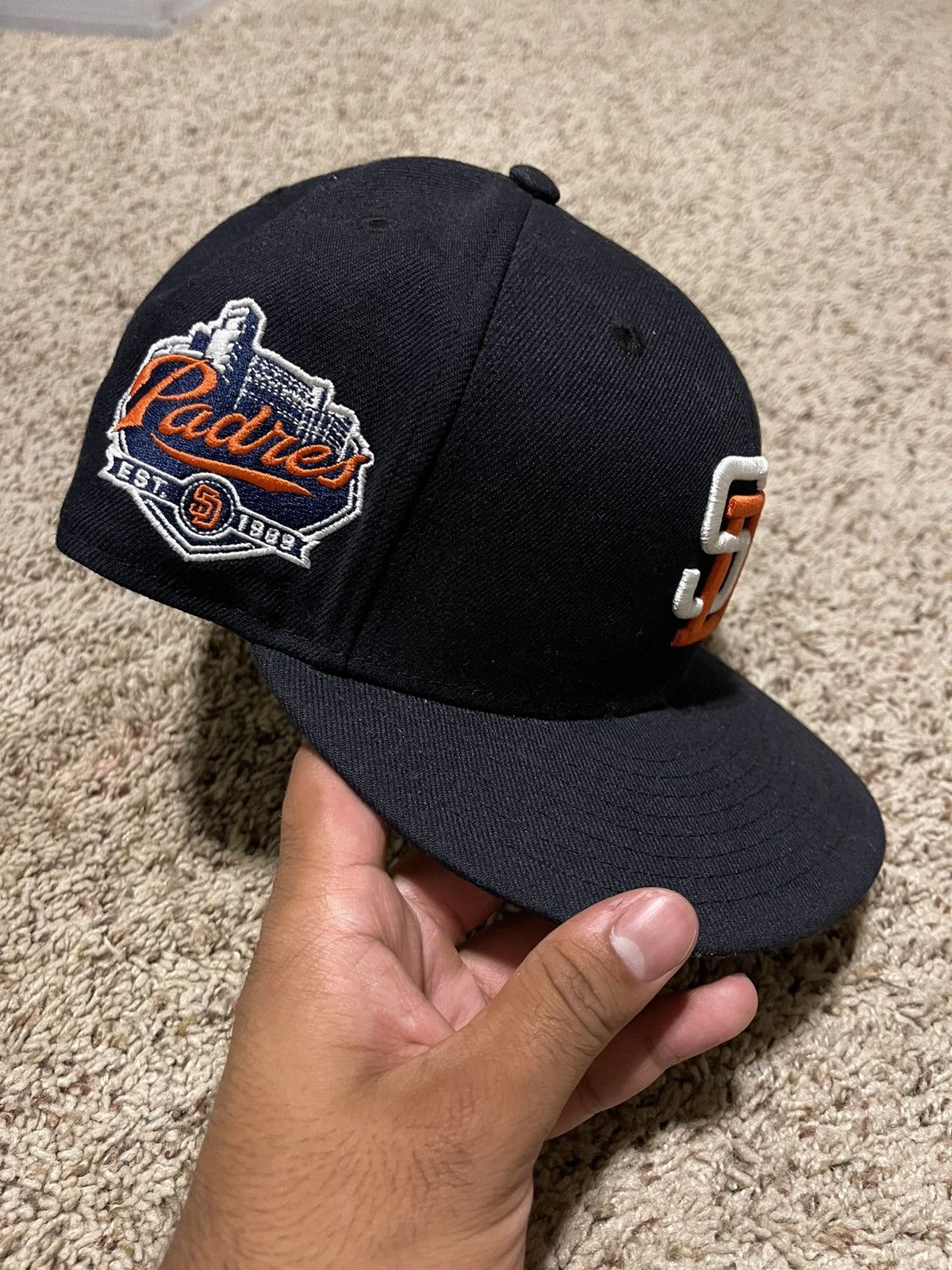 New Era San Diego Padres Throwback Fitted Hat SIZE 7 3/8 Size ONE SIZE - 2 Thumbnail