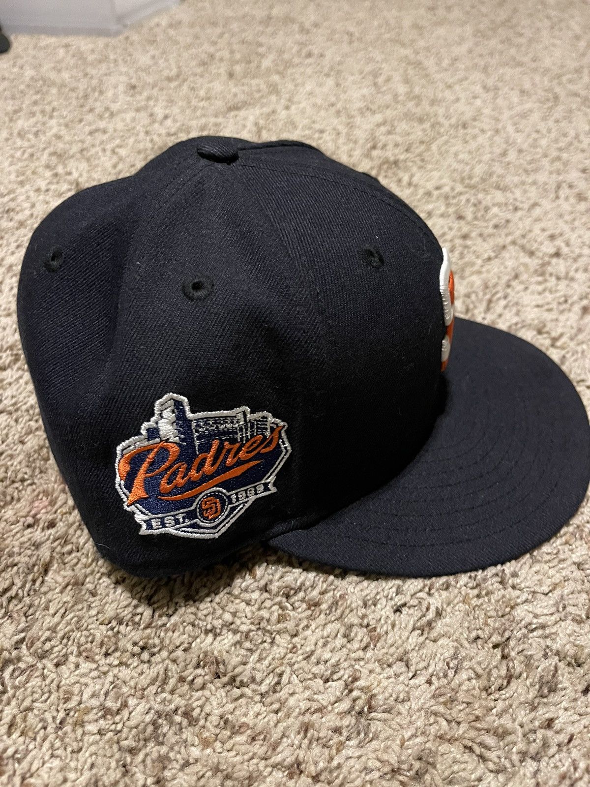 New Era San Diego Padres Throwback Fitted Hat SIZE 7 3/8 Size ONE SIZE - 3 Thumbnail