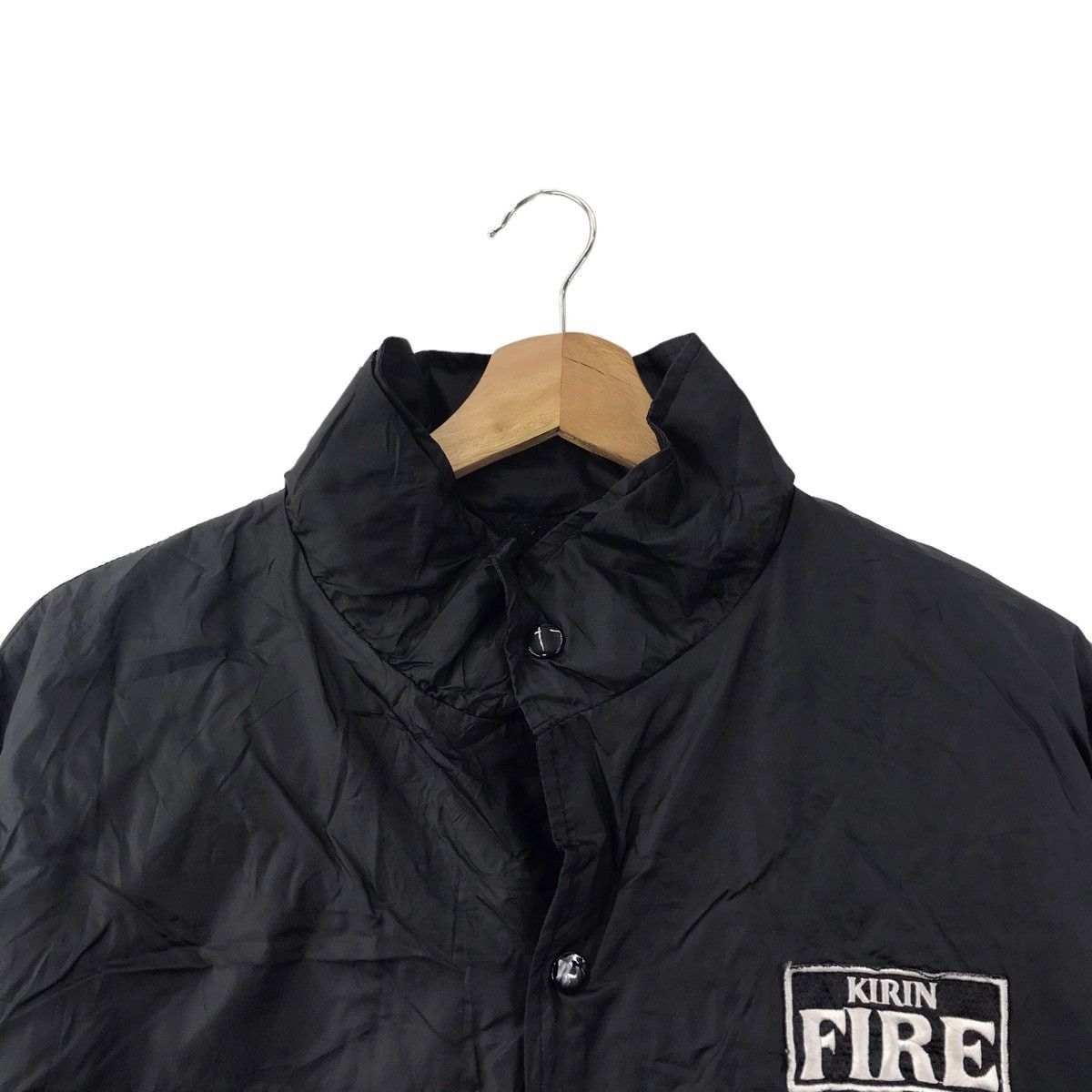 Vintage Vintage KIRIN FIRE Windbreaker Coach Black Jacket Size US L / EU 52-54 / 3 - 4 Thumbnail