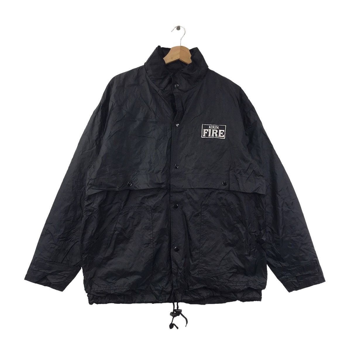Vintage Vintage KIRIN FIRE Windbreaker Coach Black Jacket Size US L / EU 52-54 / 3 - 3 Thumbnail
