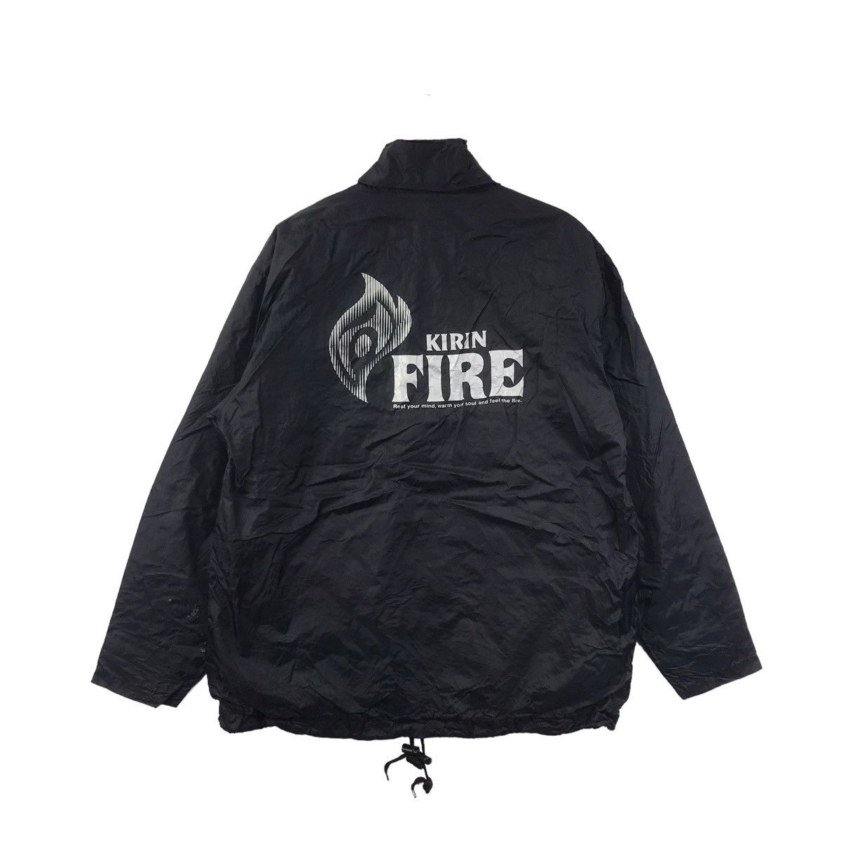 Vintage Vintage KIRIN FIRE Windbreaker Coach Black Jacket Size US L / EU 52-54 / 3 - 1 Thumbnail