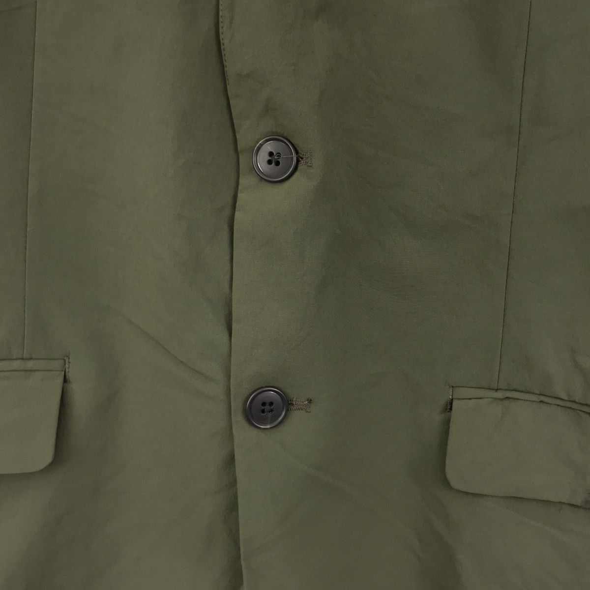 GU GU Japanese Brand Green Plain Blazer Oversize Coat Jacket Size US XL / EU 56 / 4 - 3 Thumbnail