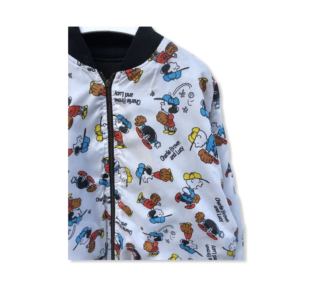 Peanuts × Vintage Vintage Snoopy Cartoon Bombers Jacket Size US XL / EU 56 / 4 - 2 Thumbnail