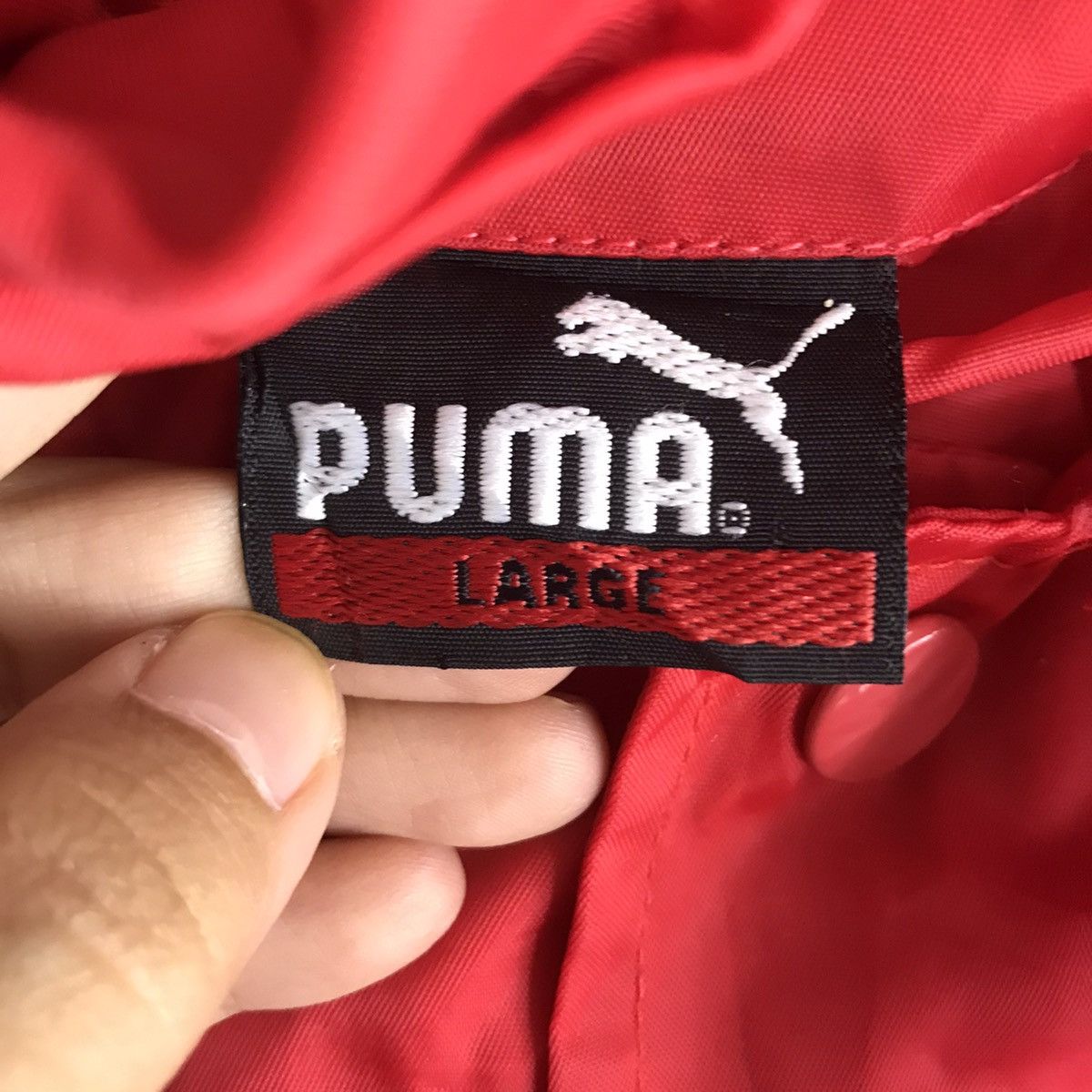 Puma PUMA Emboidered Logo Windbreaker Coach Red Jacket Size US L / EU 52-54 / 3 - 6 Thumbnail