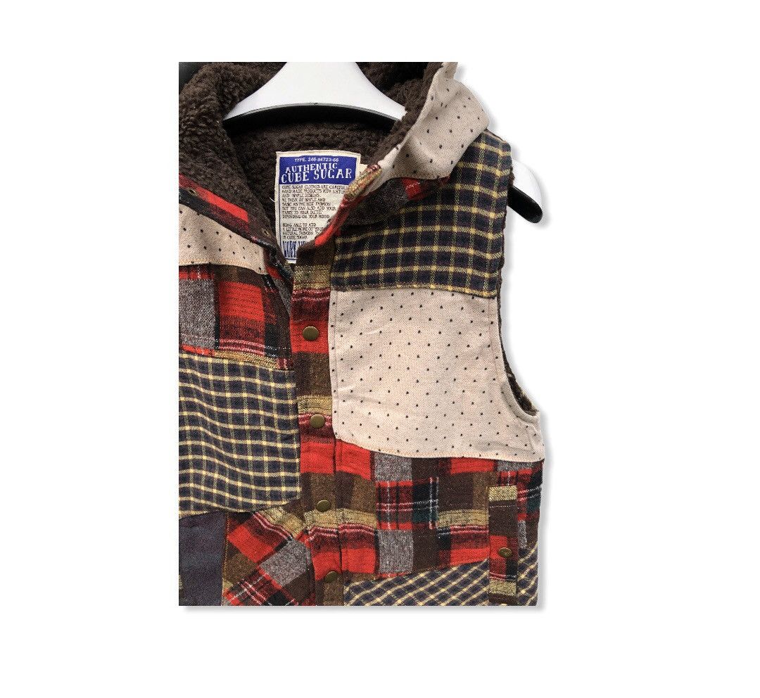 Designer × Japanese Brand Japanese Brand Cube Suger Patchwork Design Hoodies Vest Size US S / EU 44-46 / 1 - 2 Thumbnail